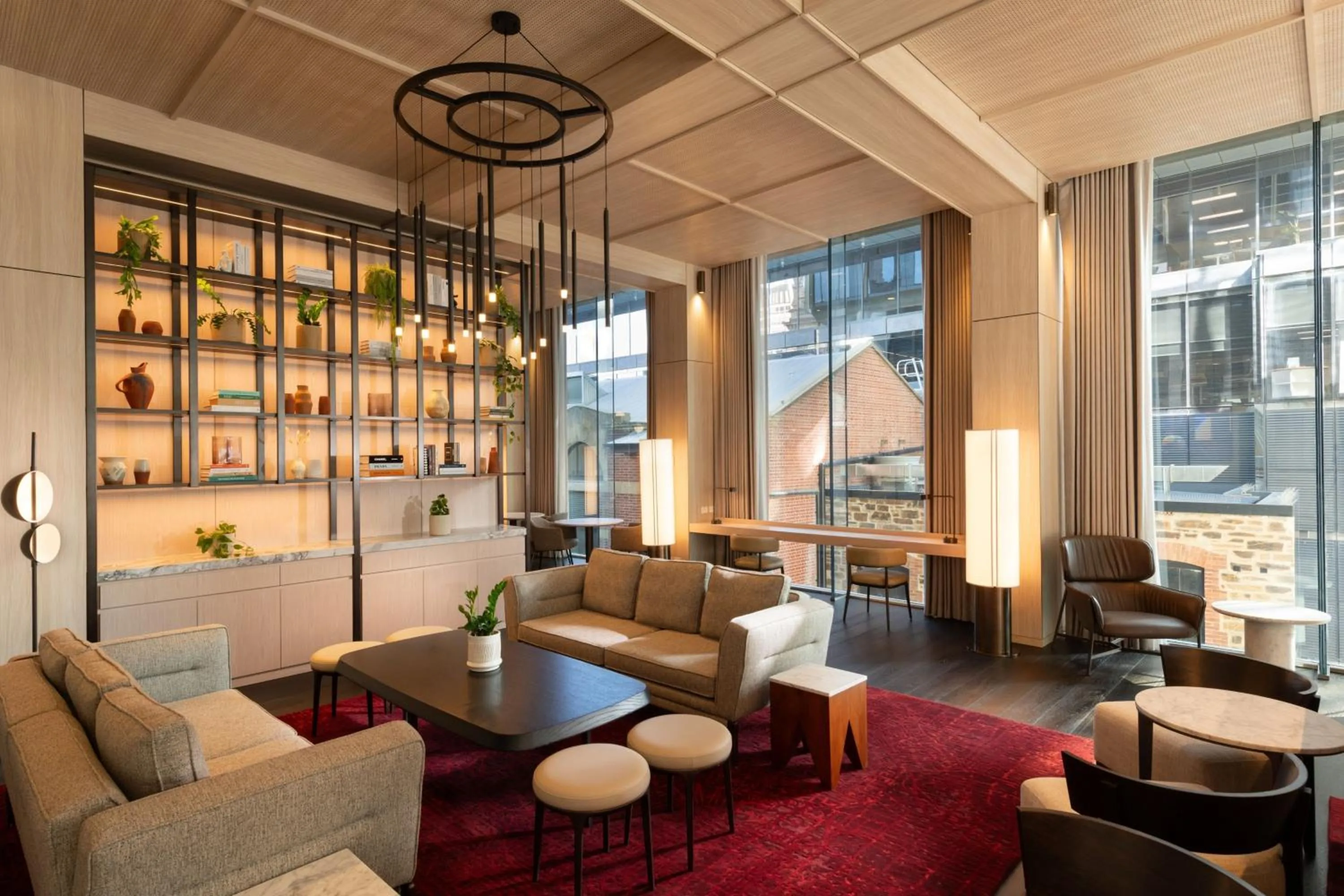 Lounge or bar in Adelaide Marriott Hotel