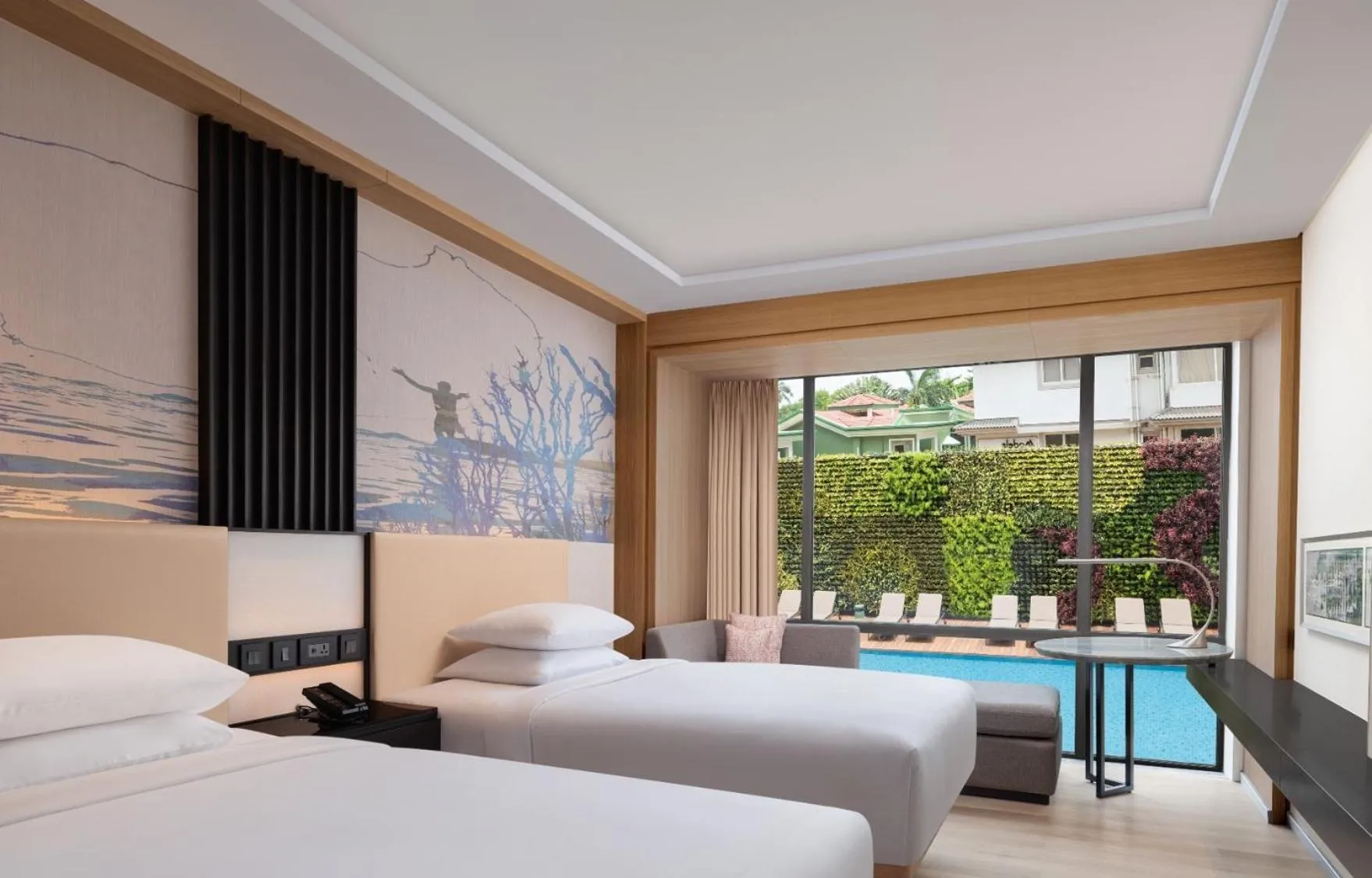 View (from property/room), Bed in Courtyard by Marriott Goa Colva