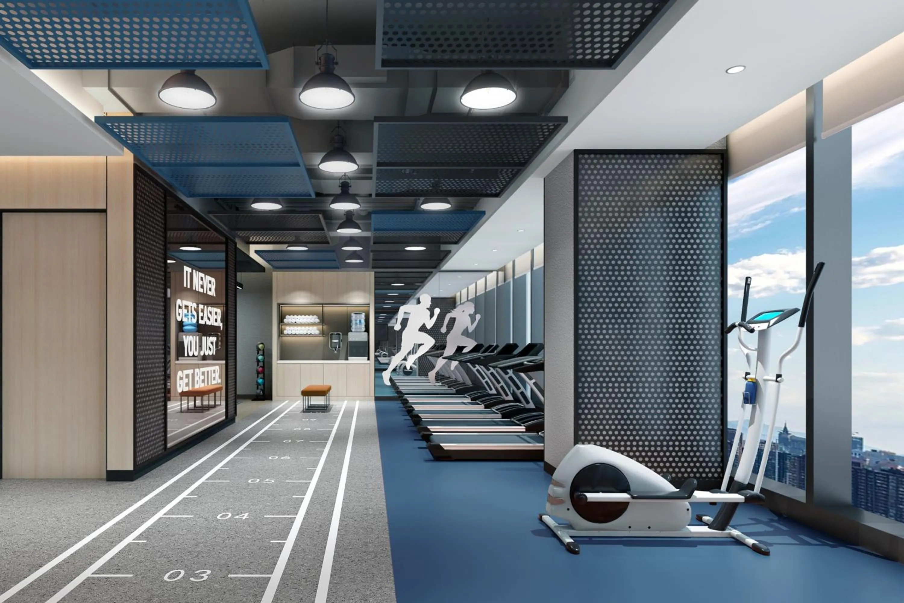 Fitness centre/facilities in Four Points by Sheraton Yantai