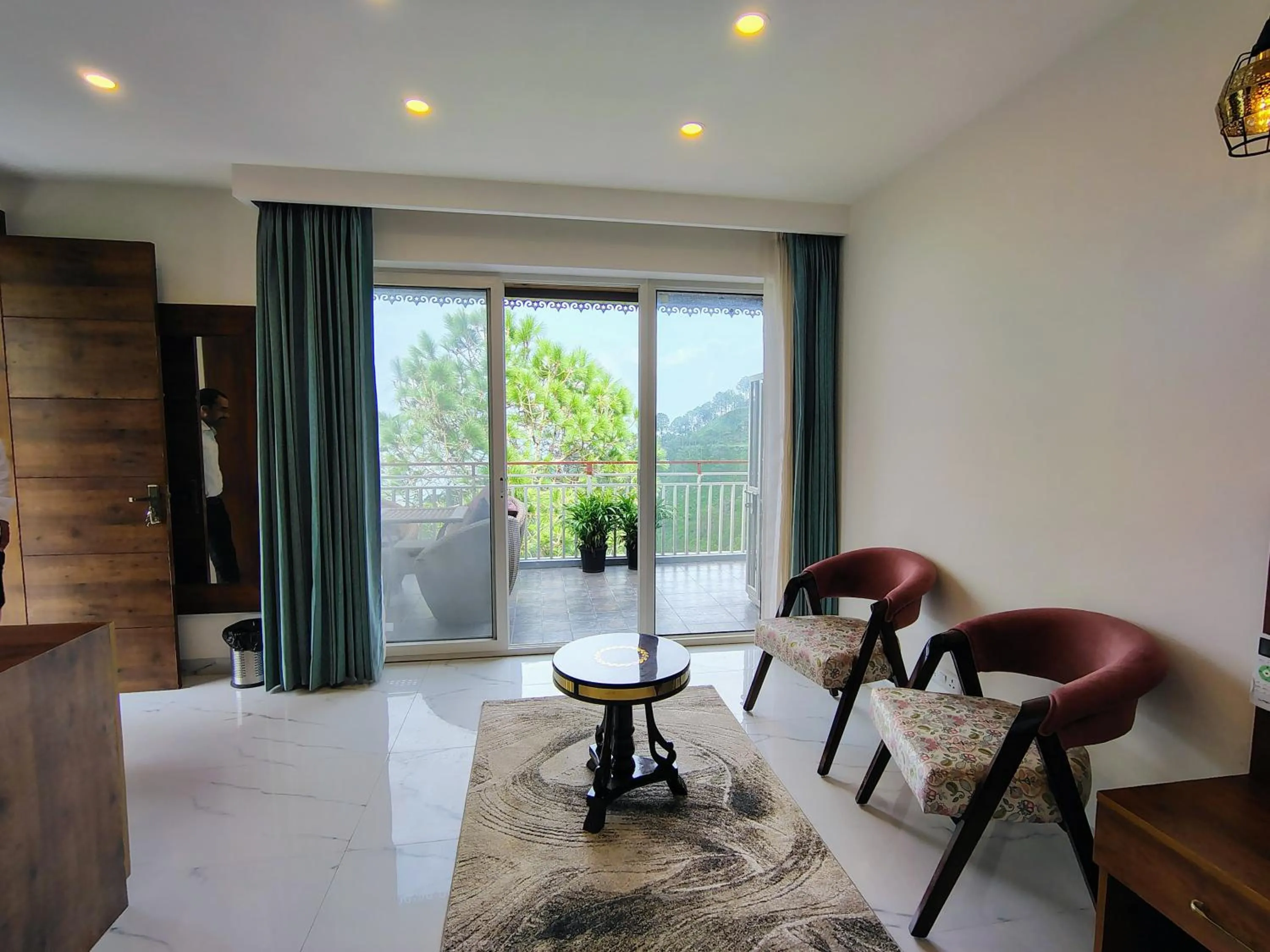 Seating area in Pihu's Nest Kasauli