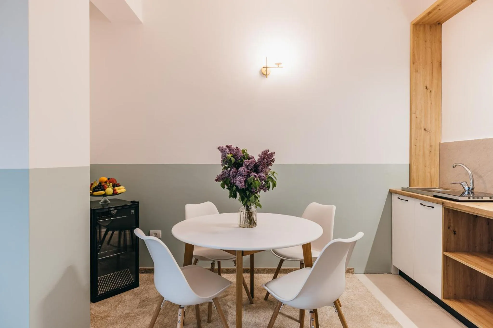 Kitchen or kitchenette in HOTEL AGORA Mures