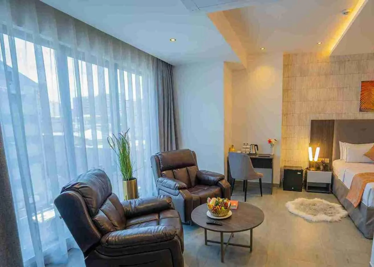 Seating area, Bed in Baraka Tower Hotel