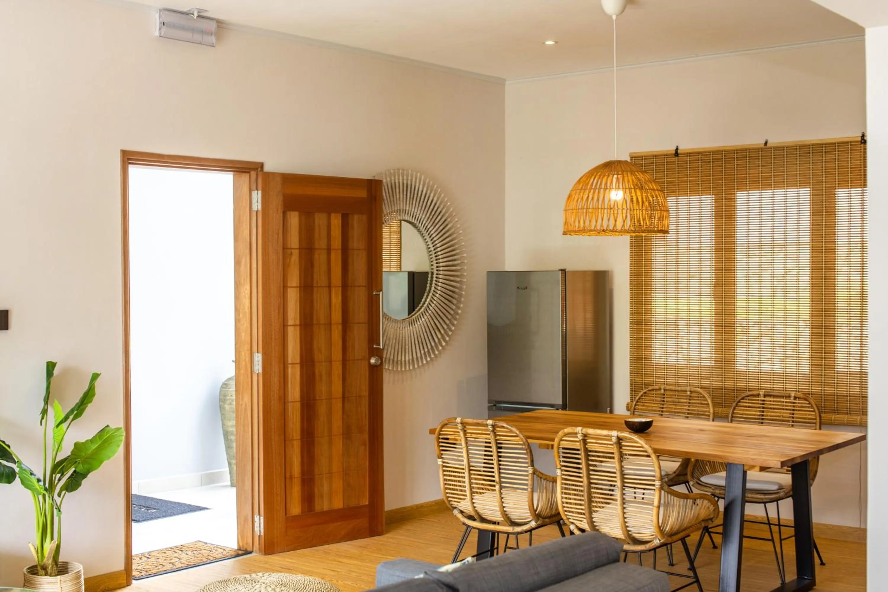 Seating area in Anse Boudin Chalets