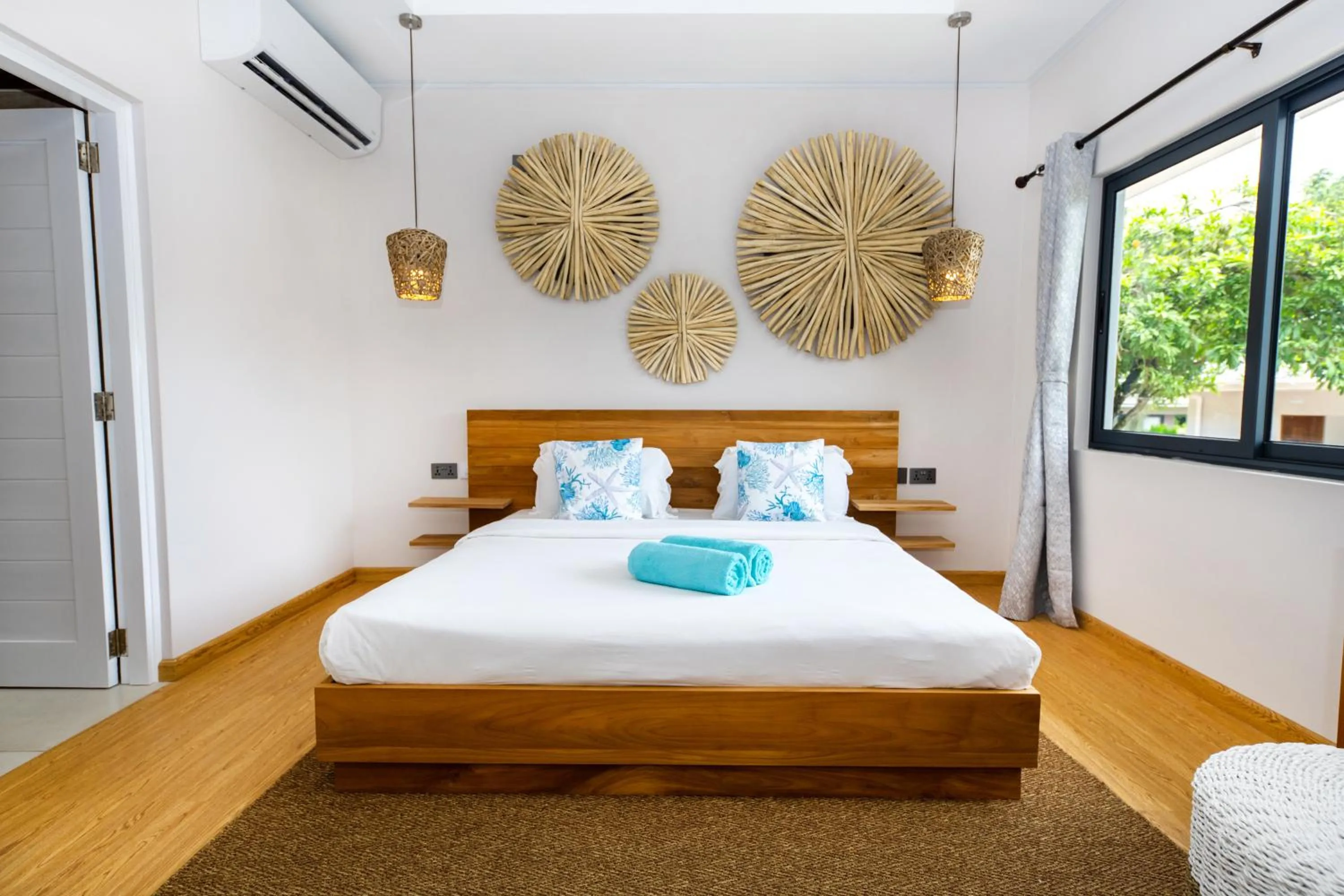 Bed in Anse Boudin Chalets