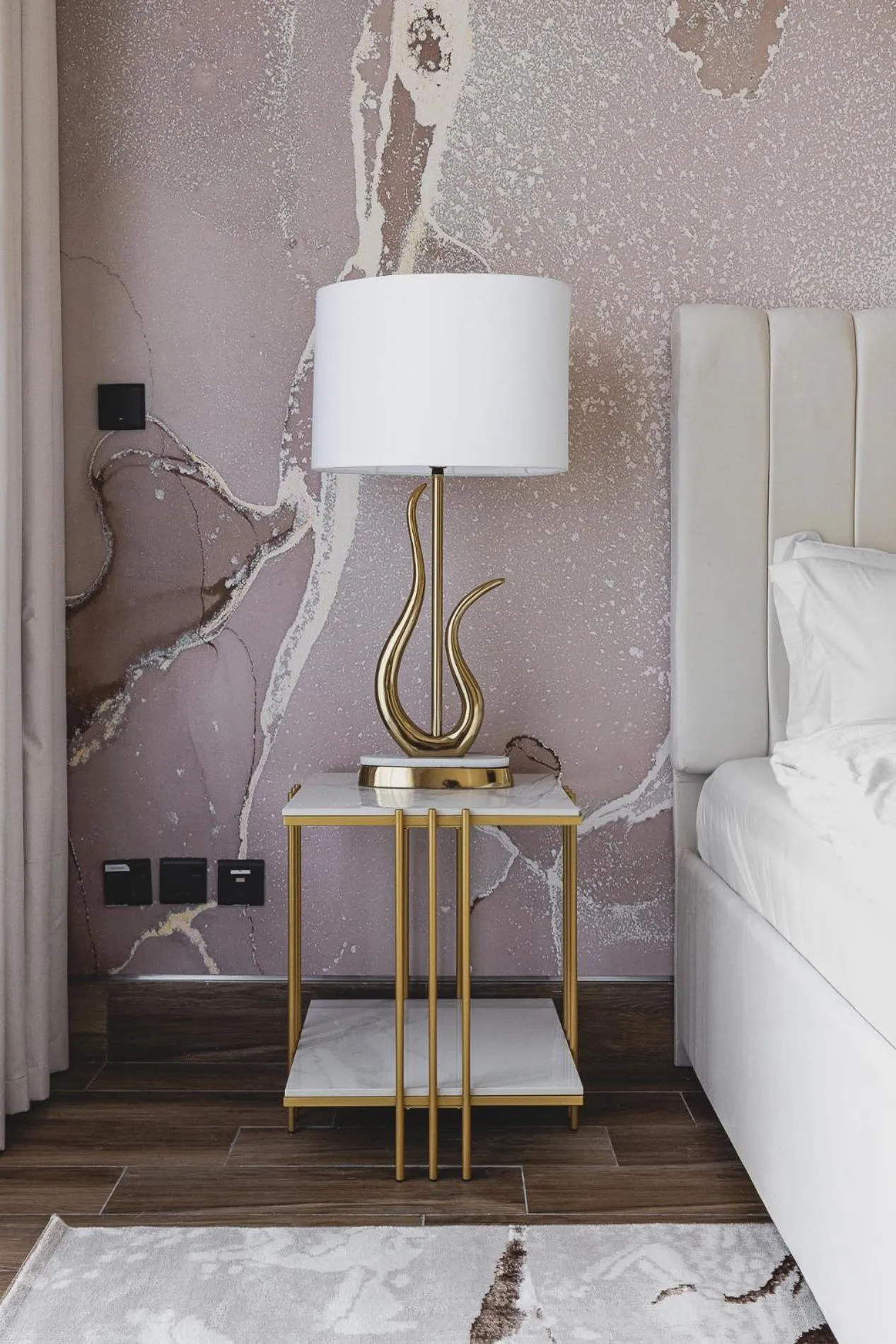 Bed in GLOBALSTAY J One Tower Apartments at Pearl of UAE