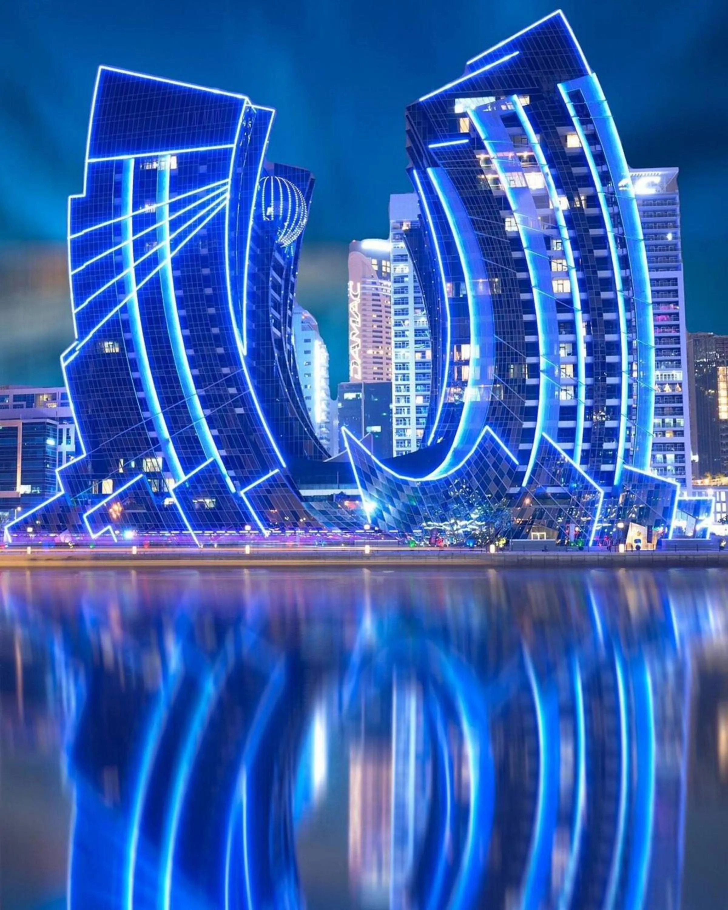 City view in GLOBALSTAY J One Tower Apartments at Pearl of UAE