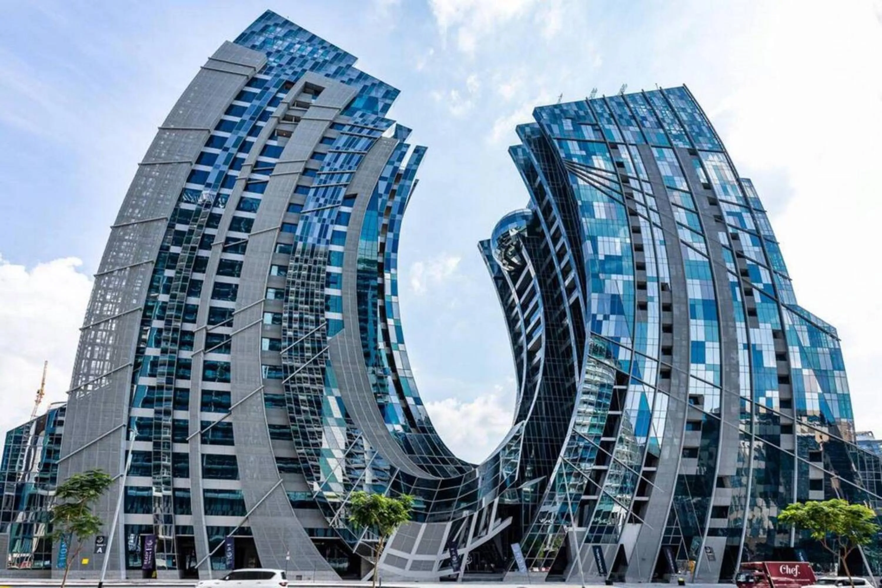 Property building in GLOBALSTAY J One Tower Apartments at Pearl of UAE