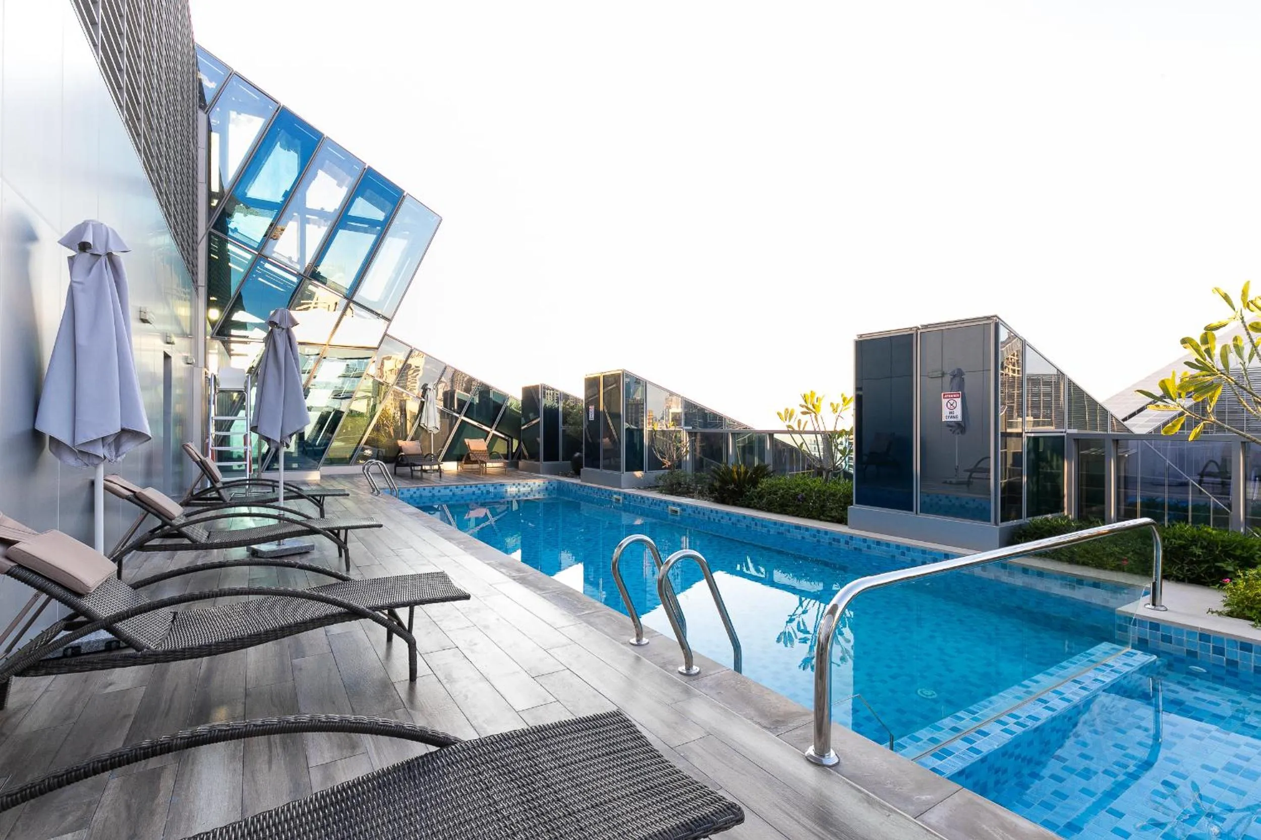 Swimming pool in GLOBALSTAY J One Tower Apartments at Pearl of UAE