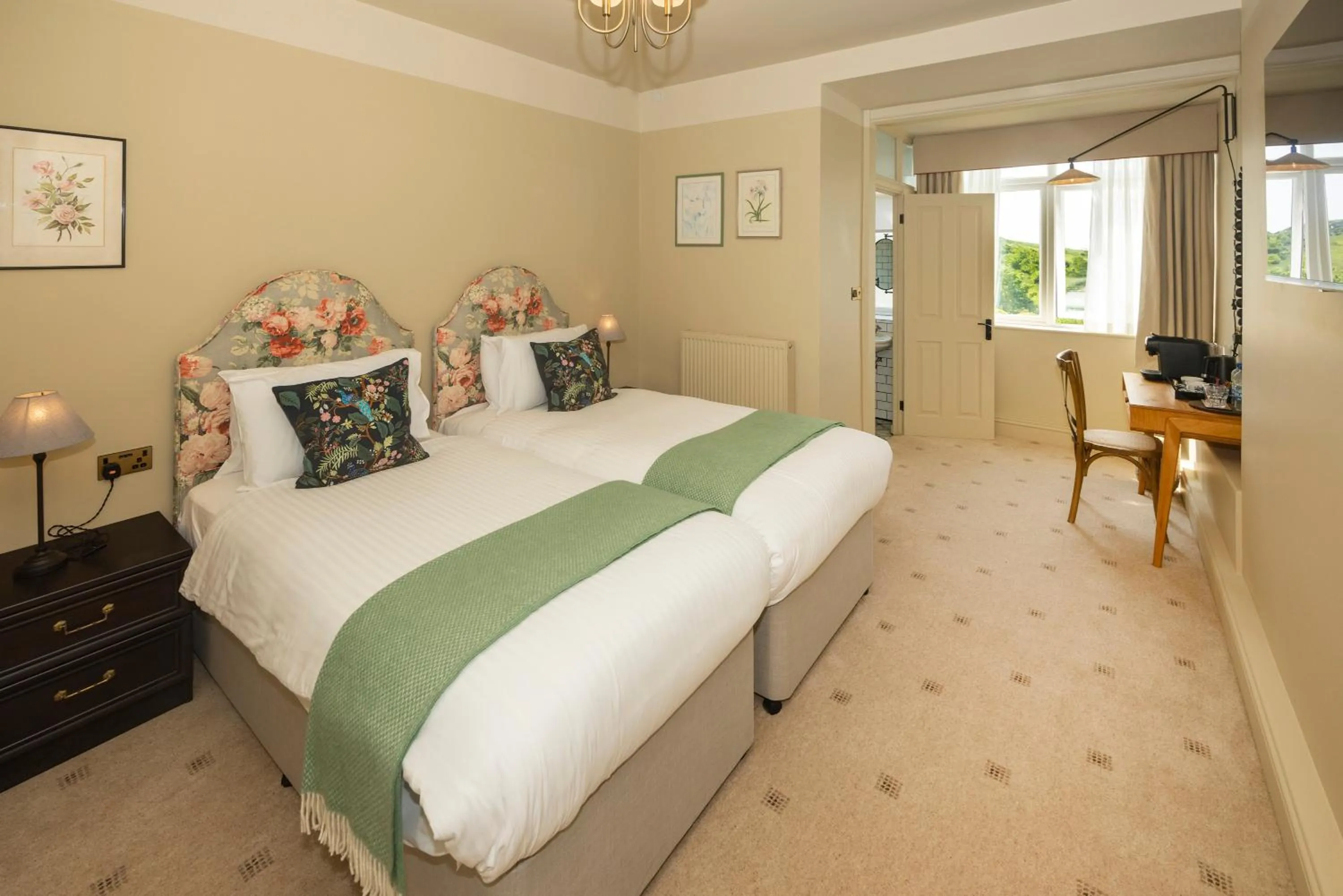 Bed in Eype's Mouth Country Hotel