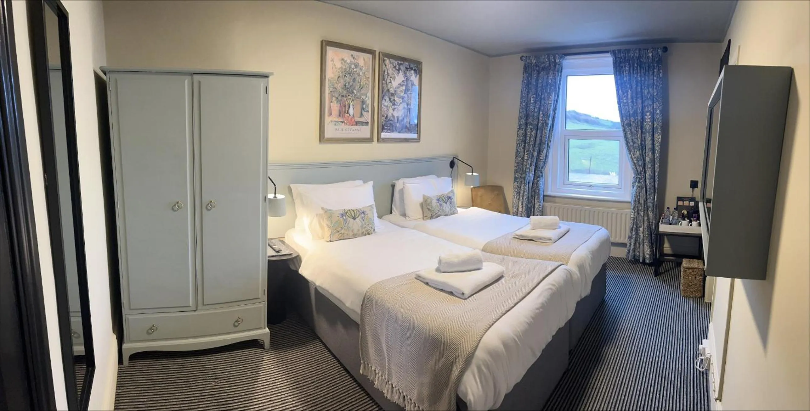 Bed in Eype's Mouth Country Hotel