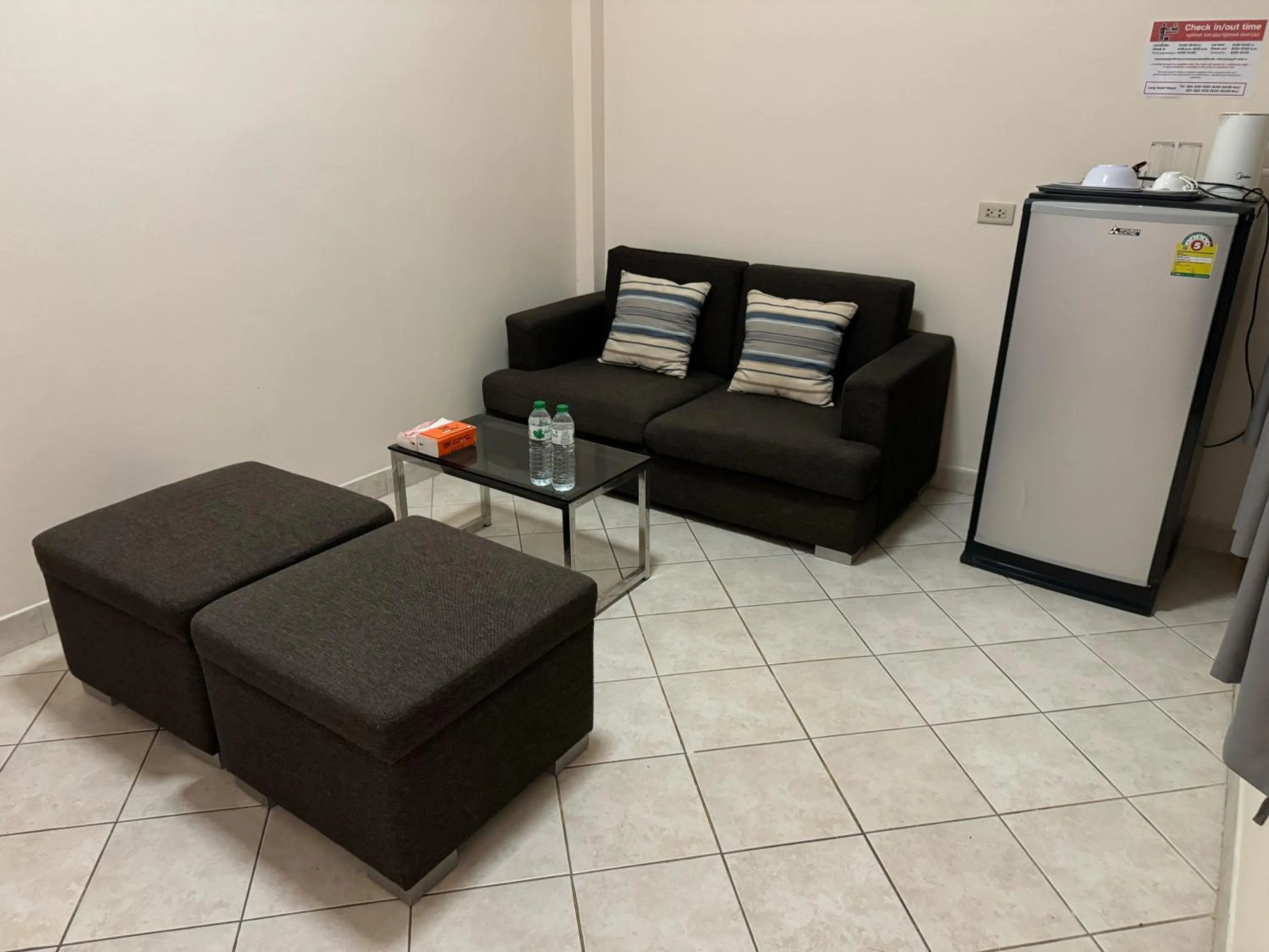 Seating area in Leng Guest House