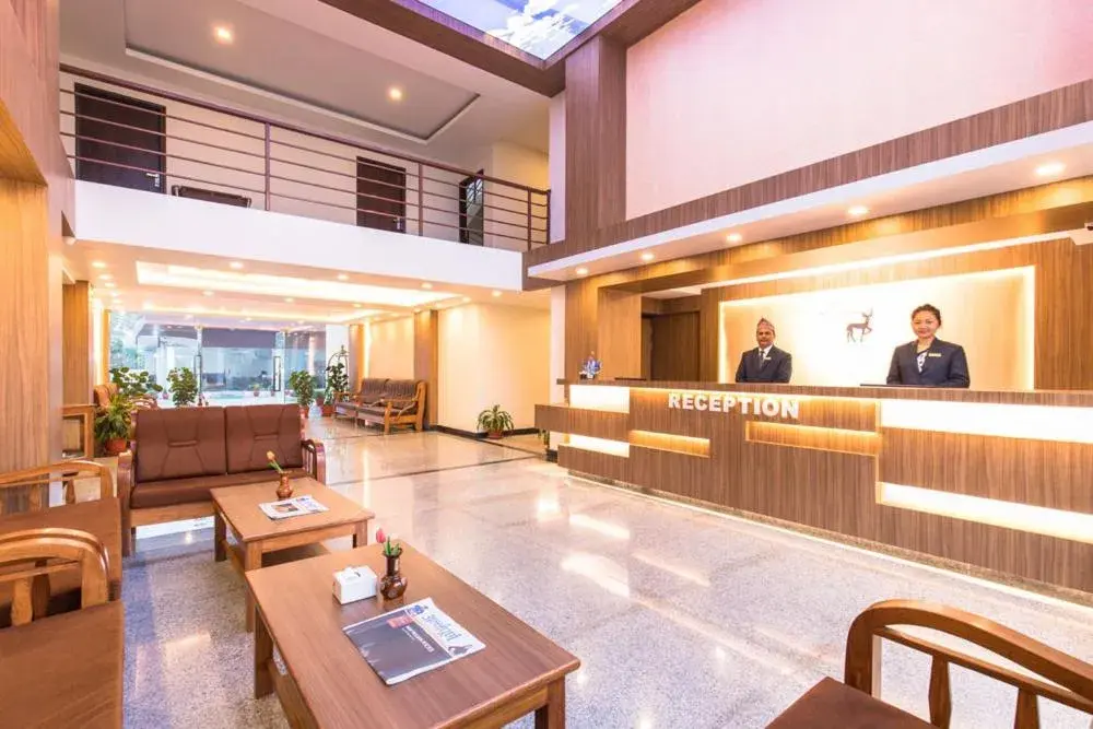 Lobby or reception in Park Safari Resort, Chitwan National Park Lobby or reception in Park Safari Resort, Chitwan National Park