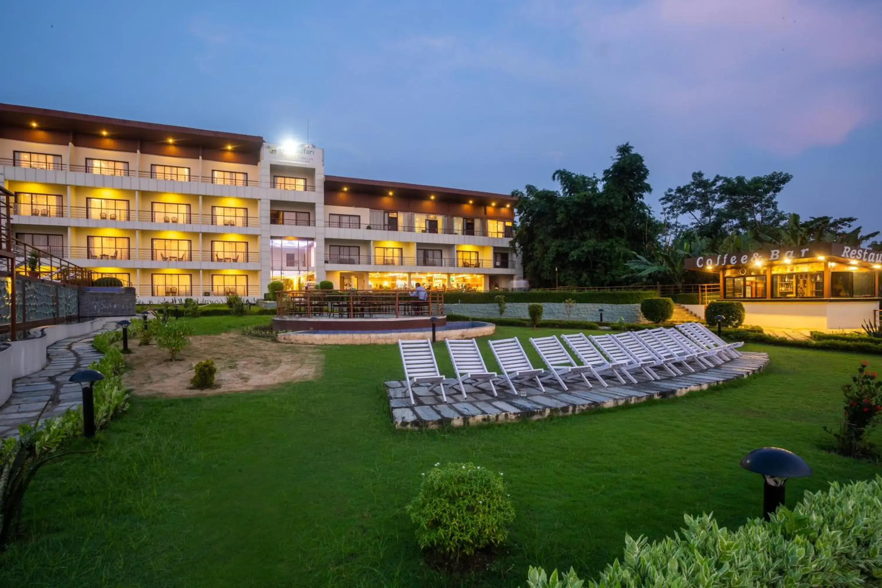 Property building in Park Safari Resort, Chitwan National Park Property building in Park Safari Resort, Chitwan National Park