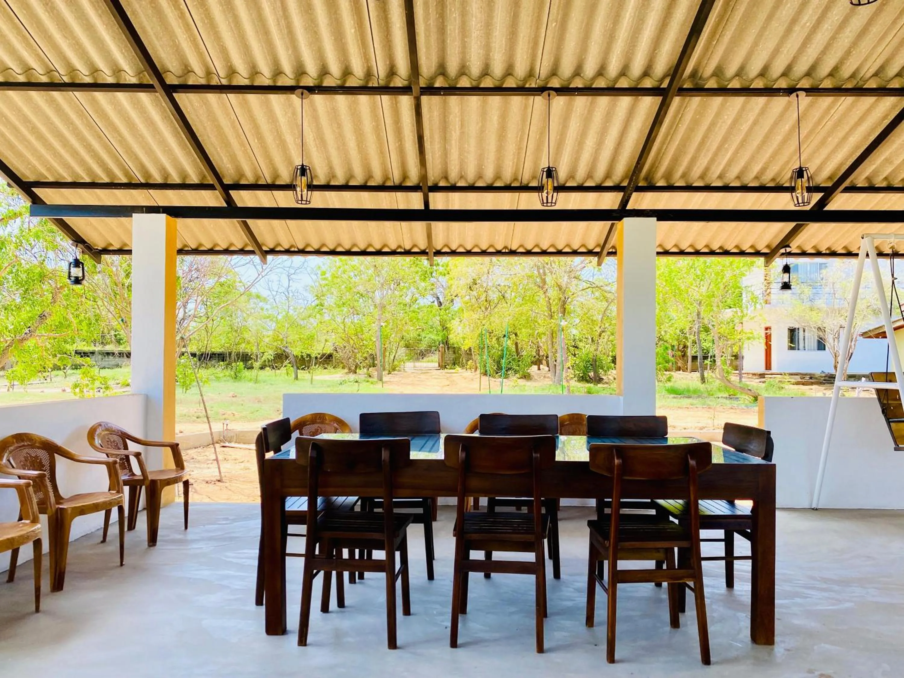 Dining area in Wanamal Lake Front Yala