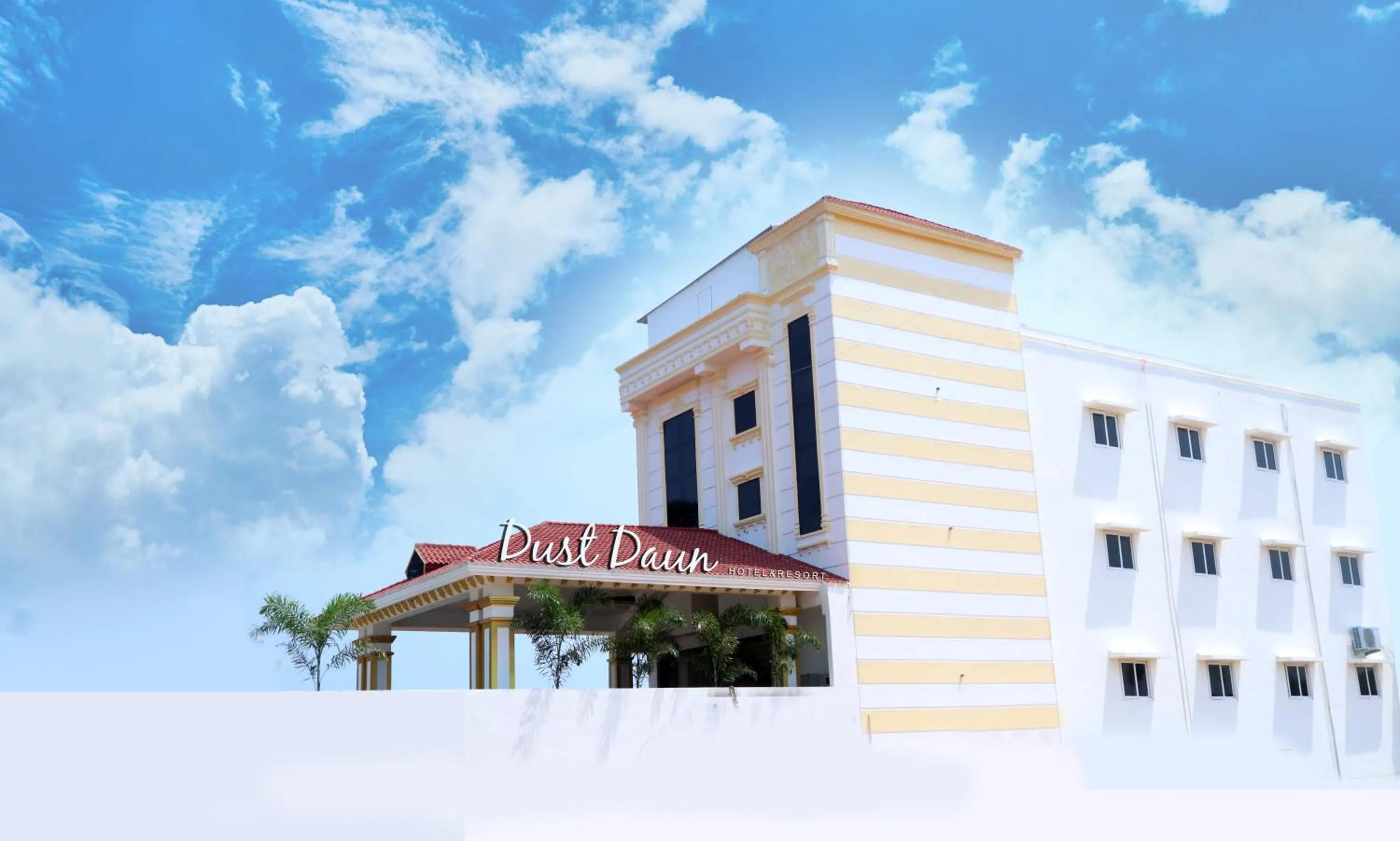 Property building in Hotel Dusk and Dawn