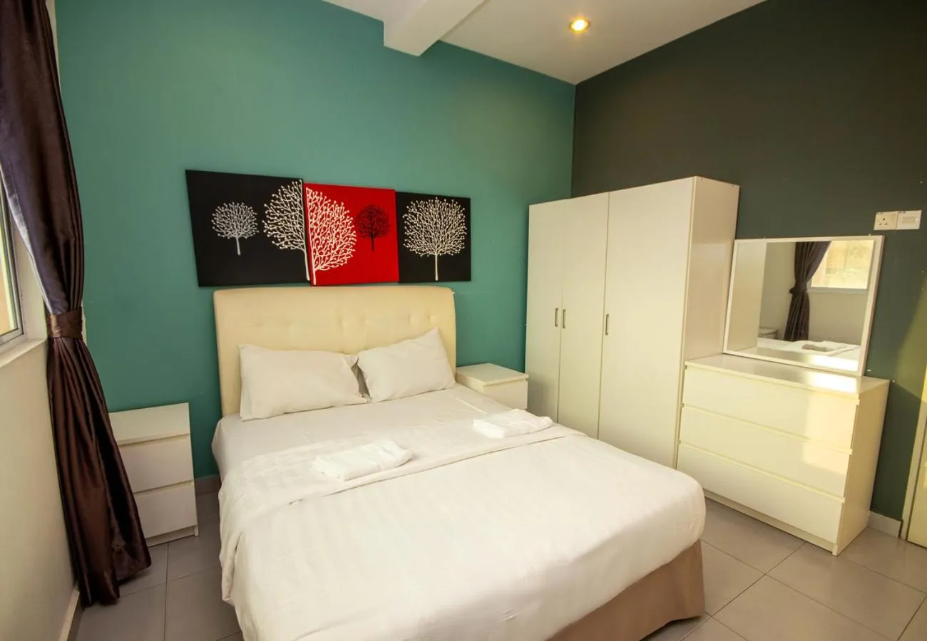 Bed in JQ Osborne Apartment