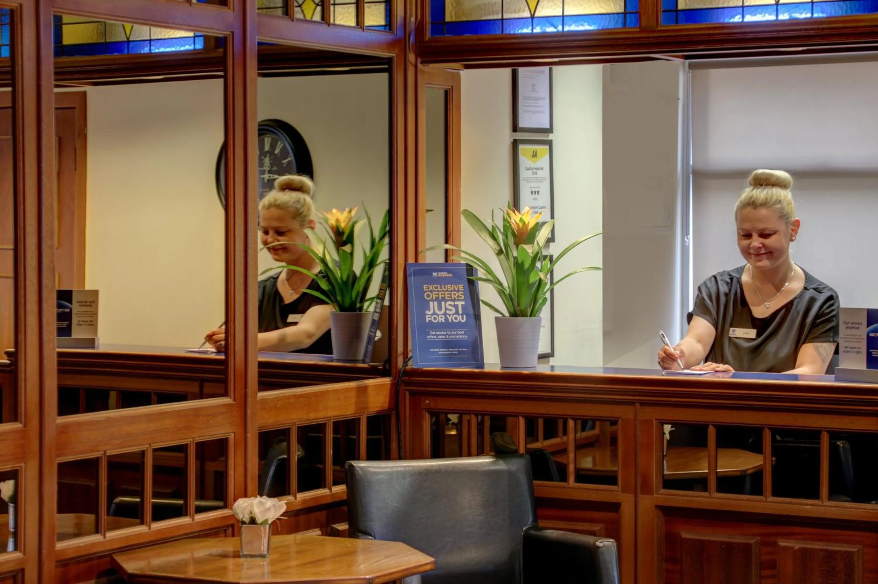 Staff in Best Western Queens Hotel