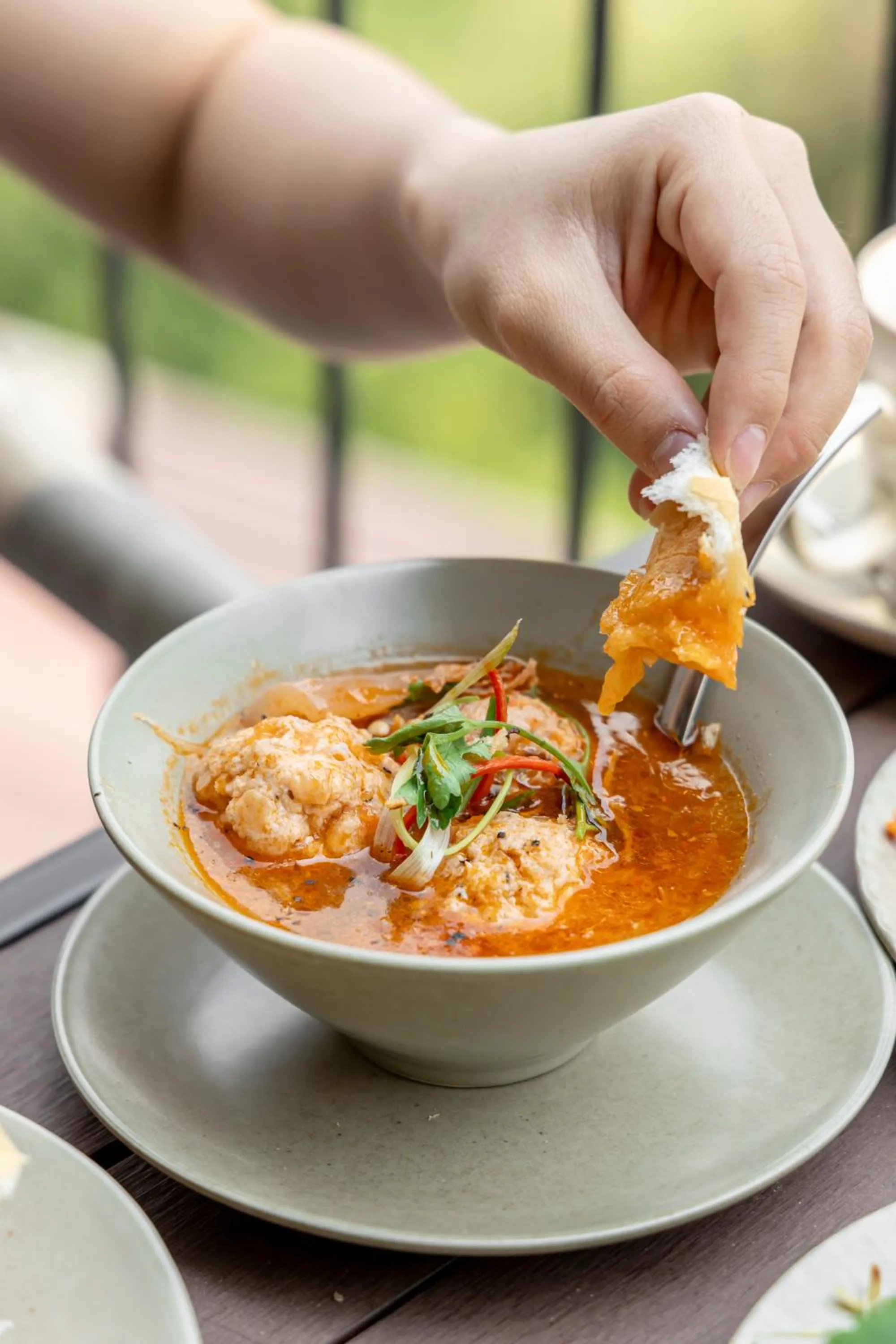 Breakfast in HLS Dalat Lodge