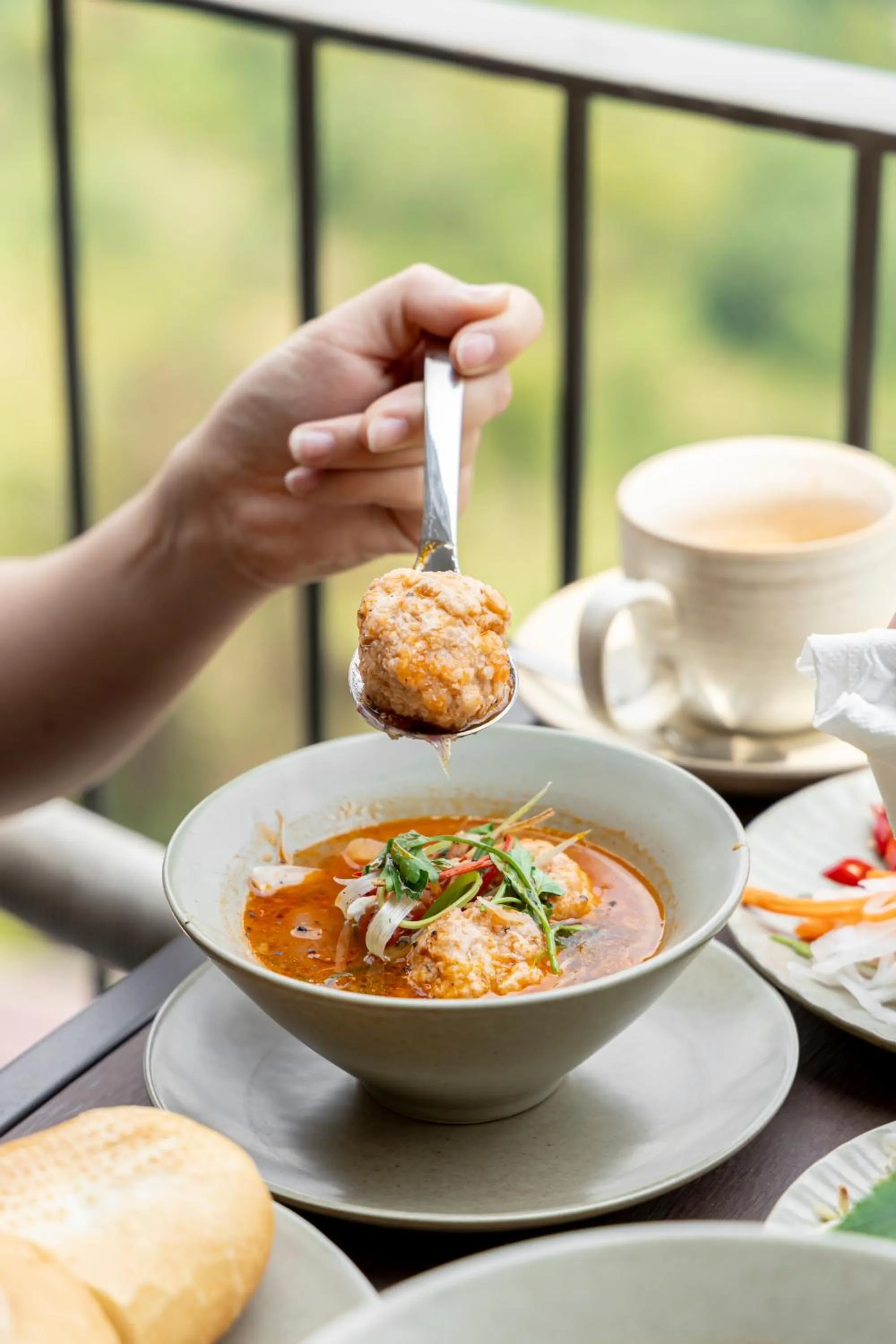 Breakfast in HLS Dalat Lodge