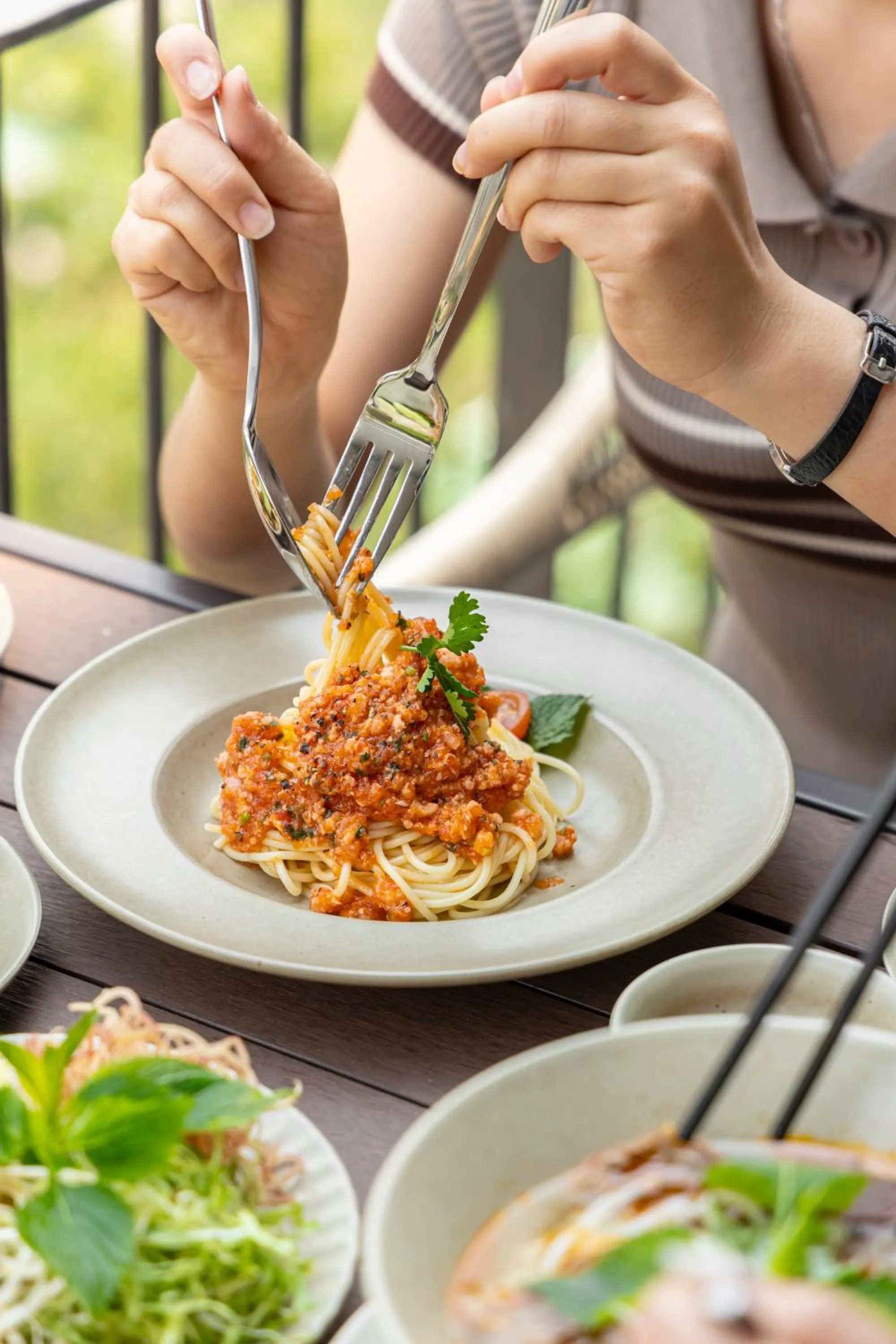 Breakfast in HLS Dalat Lodge