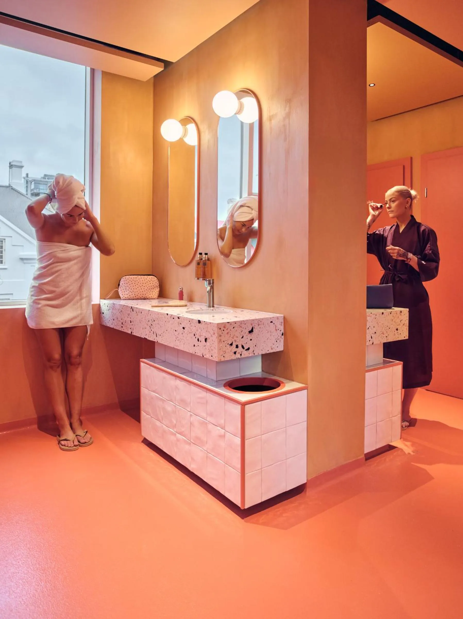 Bathroom in CityHub Reykjavik