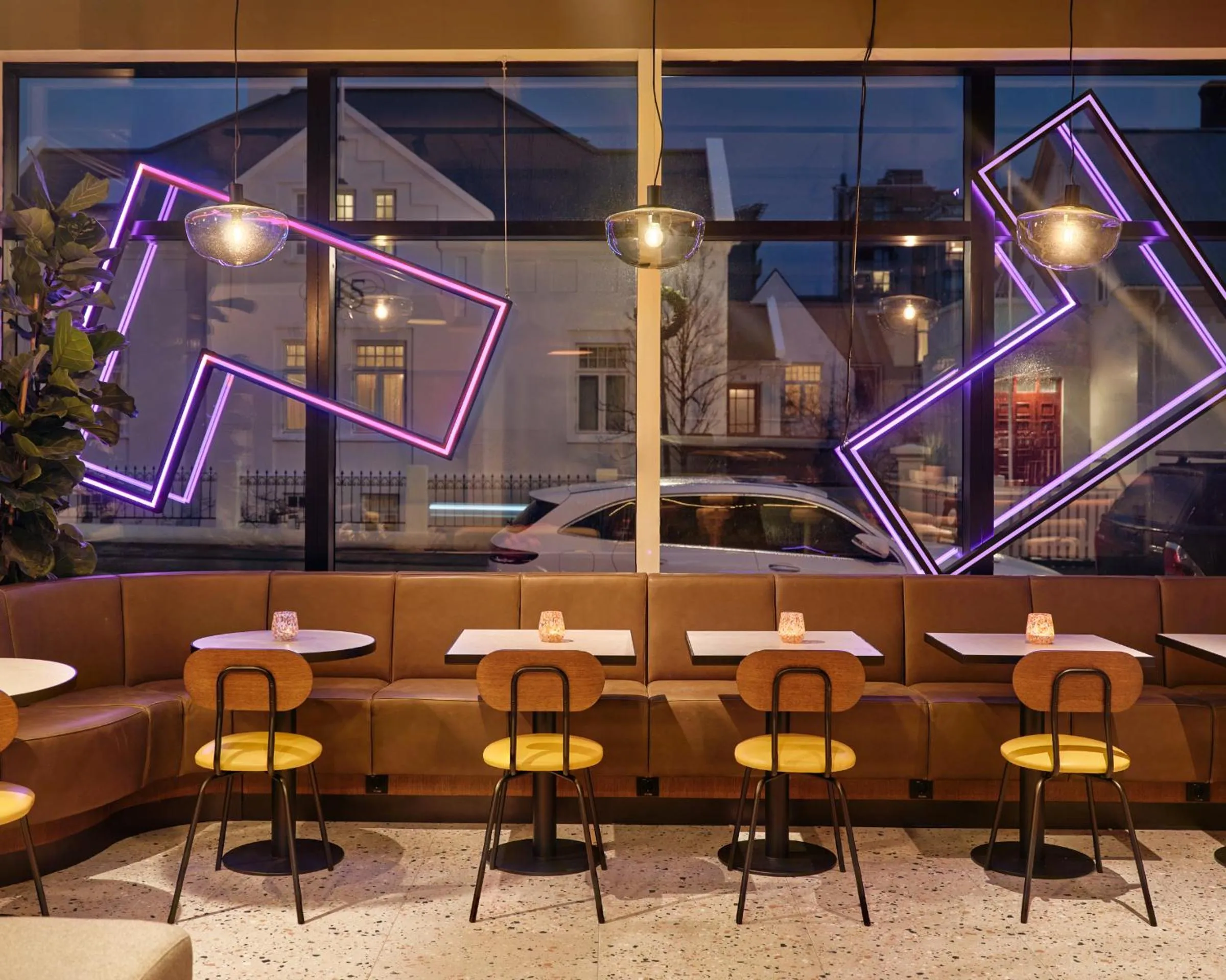 Seating area in CityHub Reykjavik