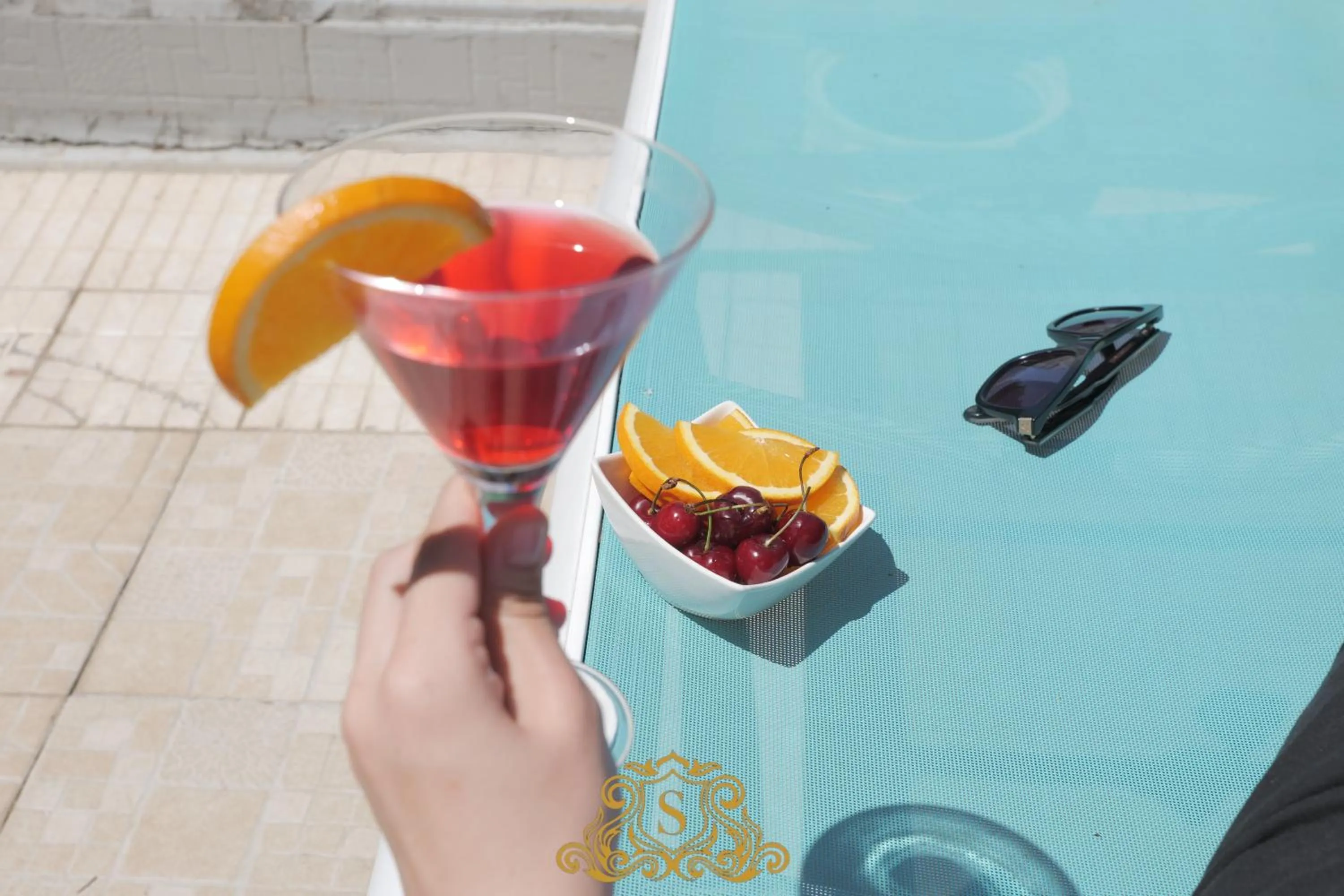 Pool view in Hotel Sorrente