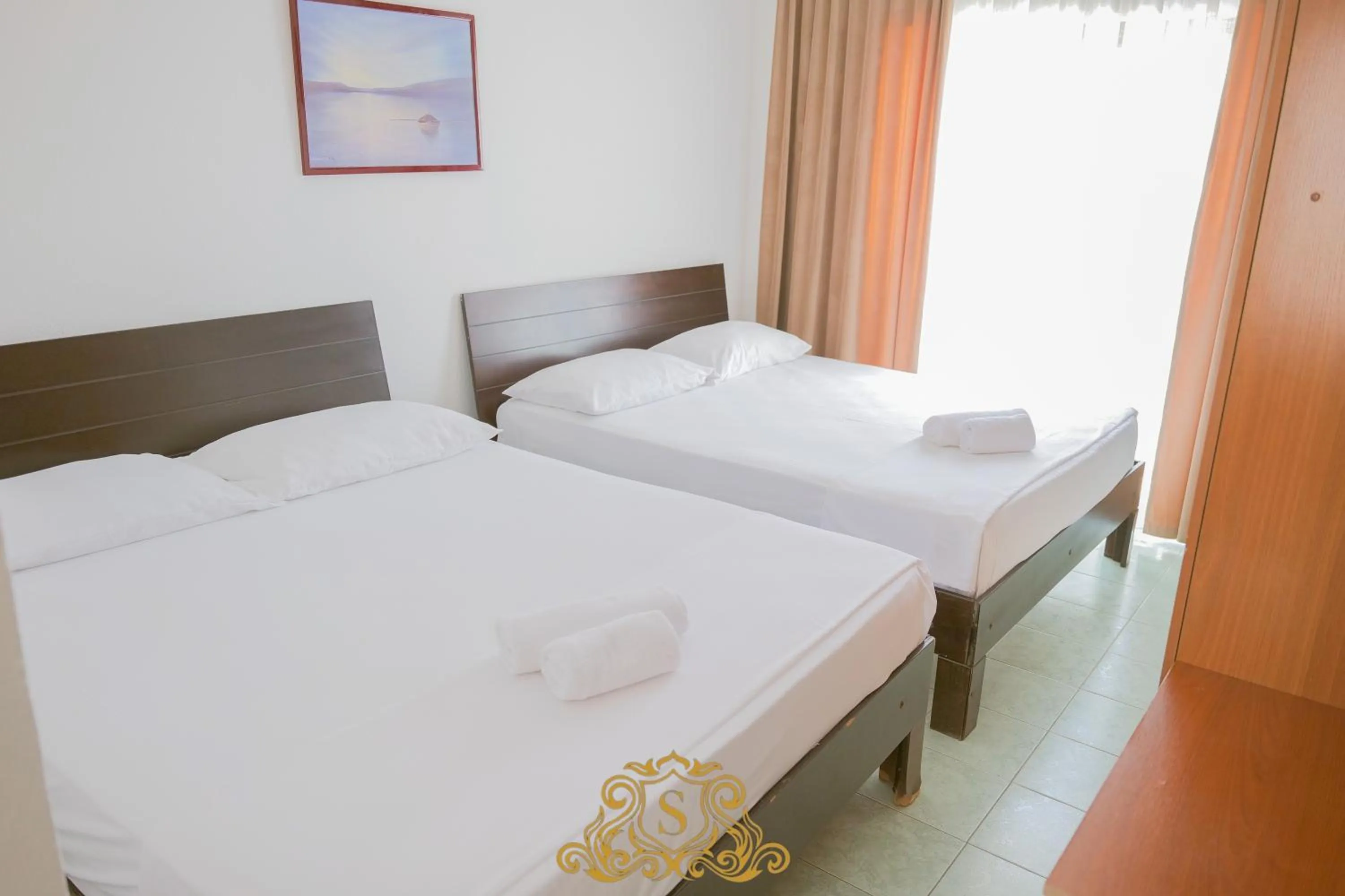 Bed in Hotel Sorrente