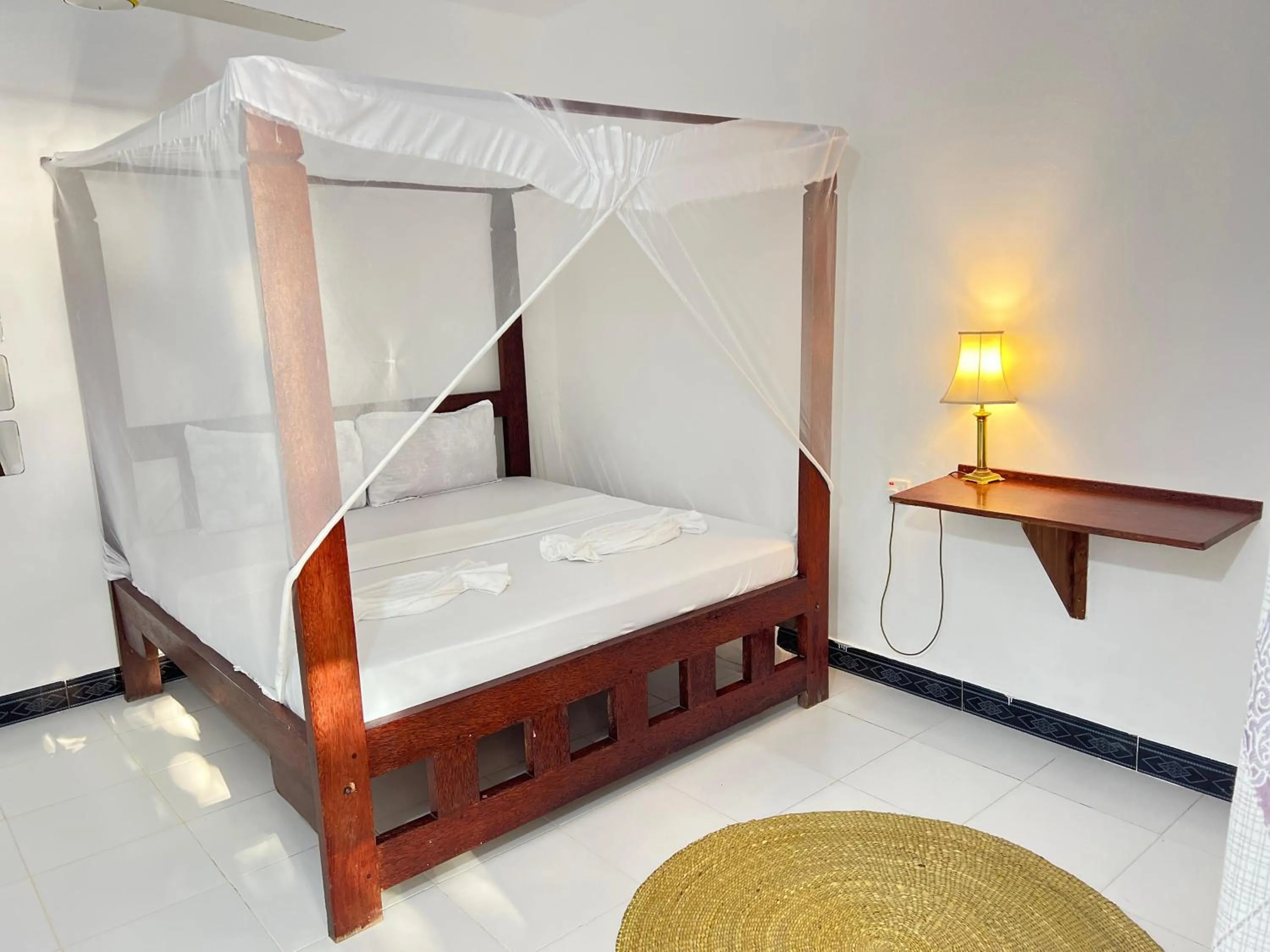 Bed in Zanzi beach hotel