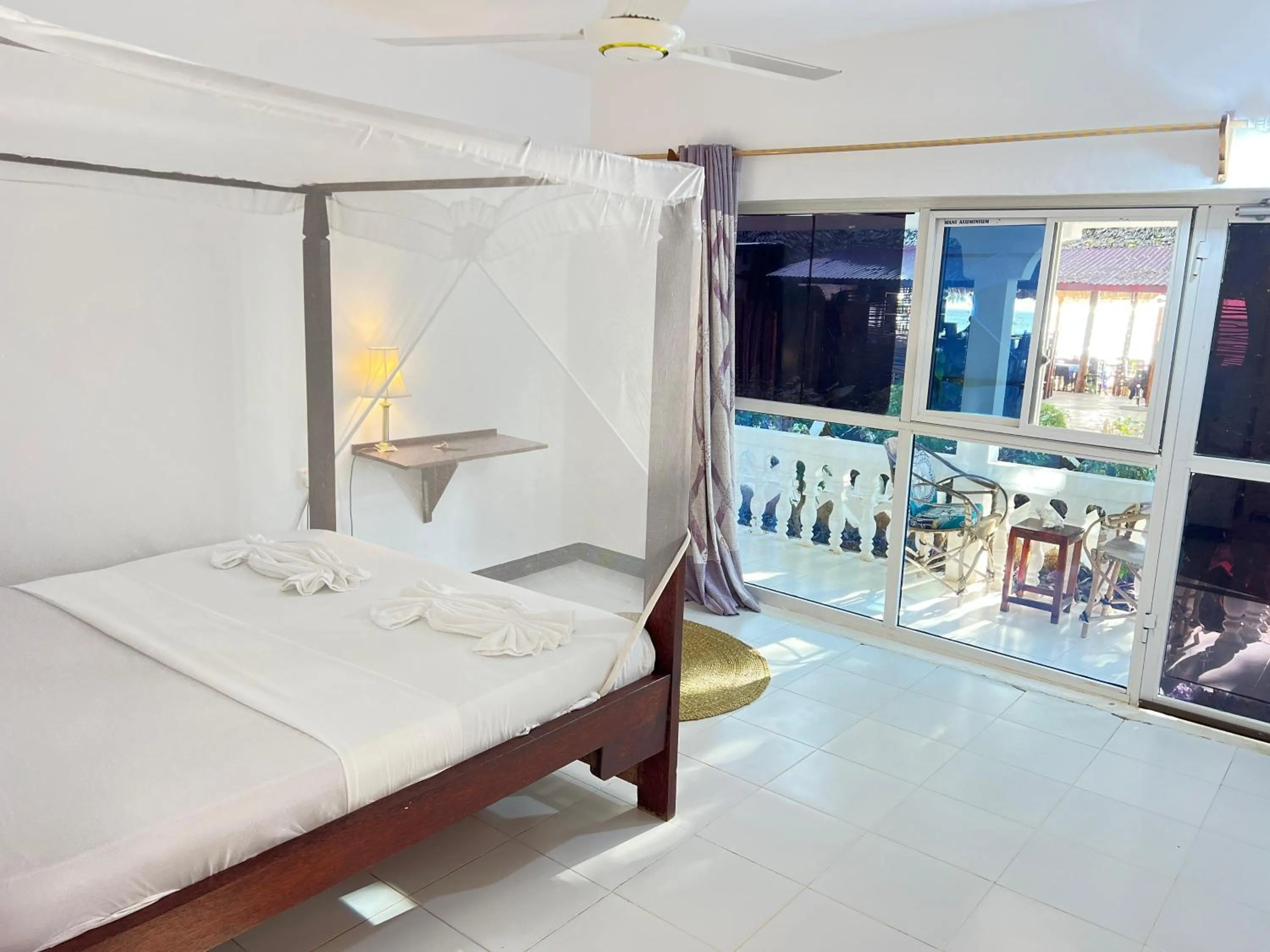 Bed in Zanzi beach hotel