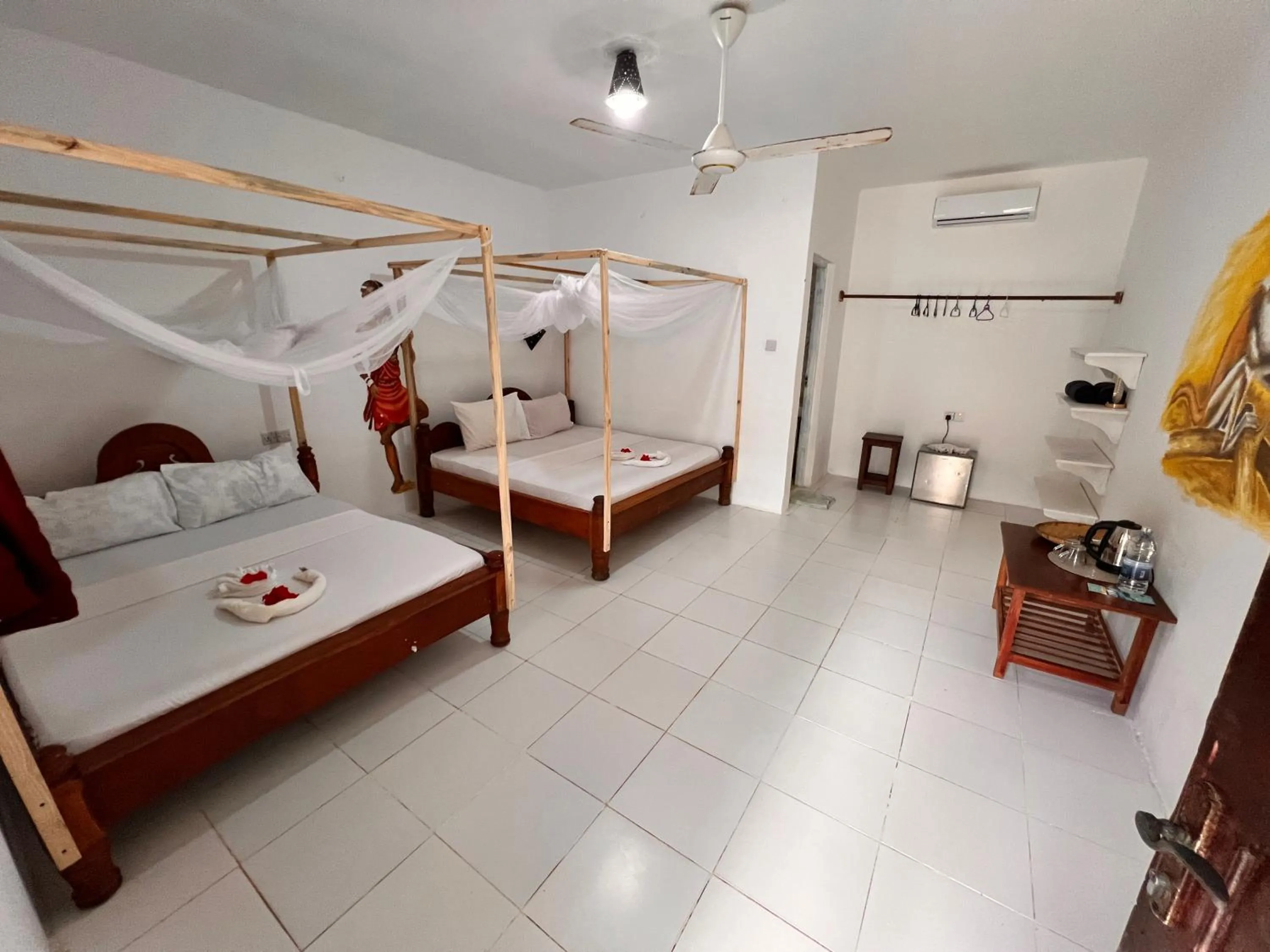 Bed in Zanzi beach hotel