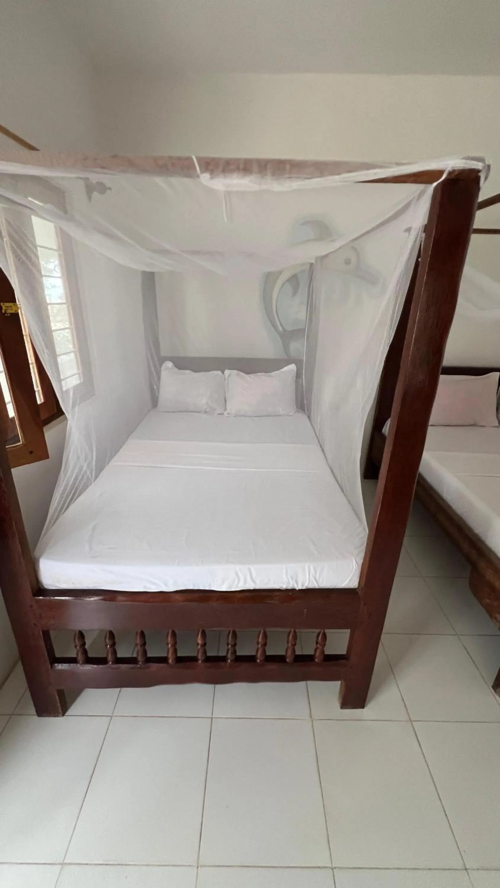 Bed in Zanzi beach hotel