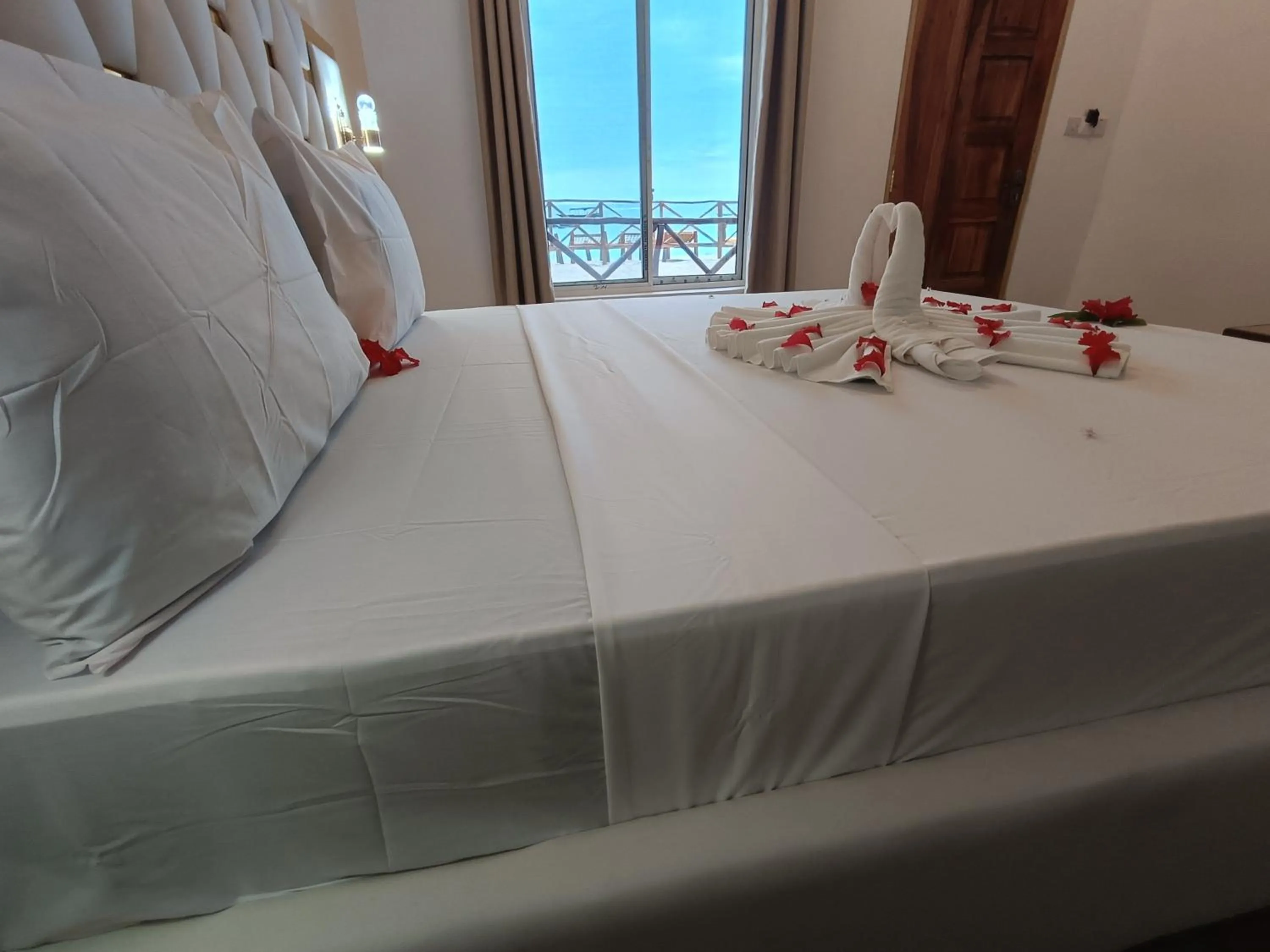 Bed in Zanzi beach hotel