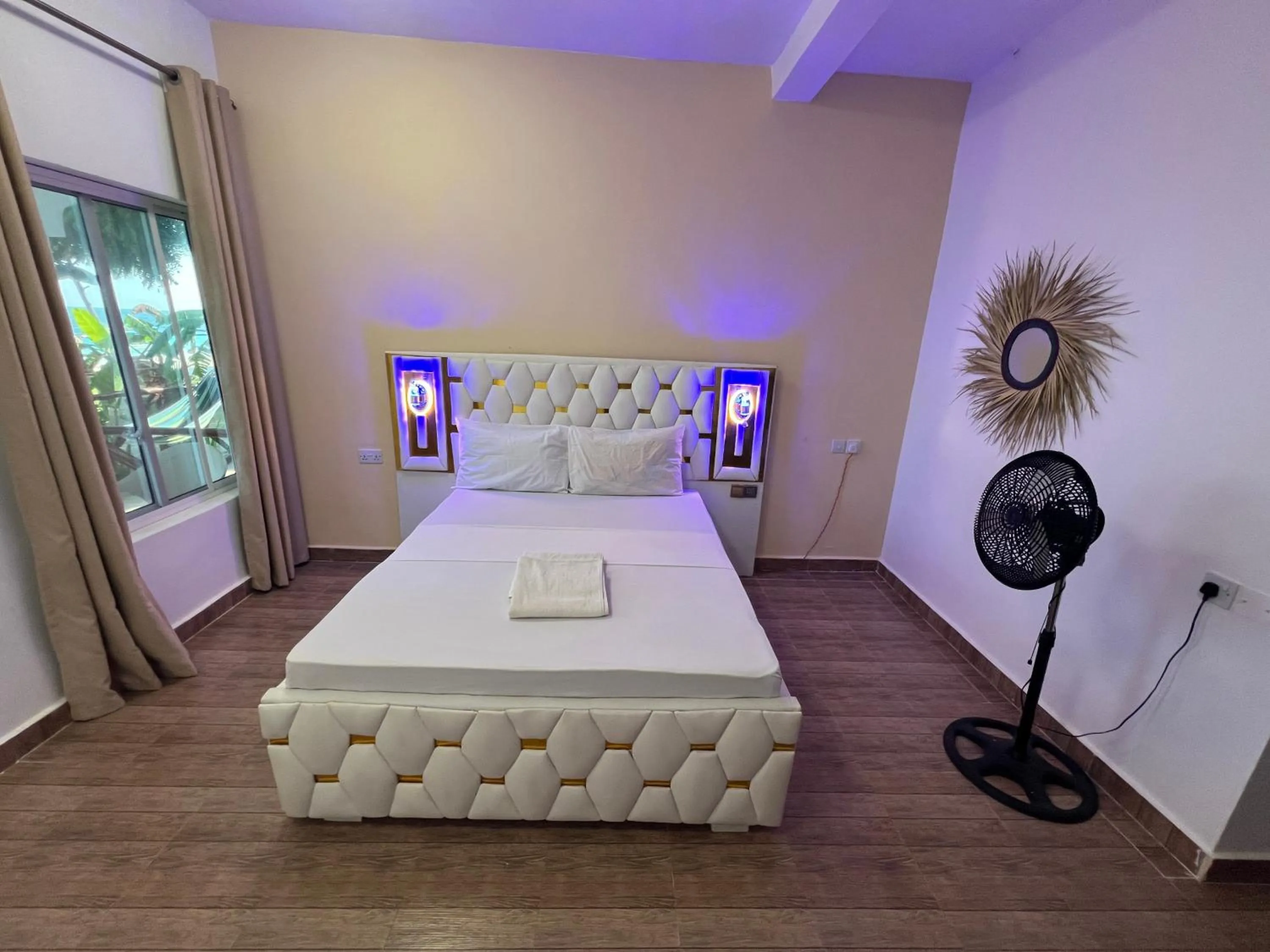 Bed in Zanzi beach hotel