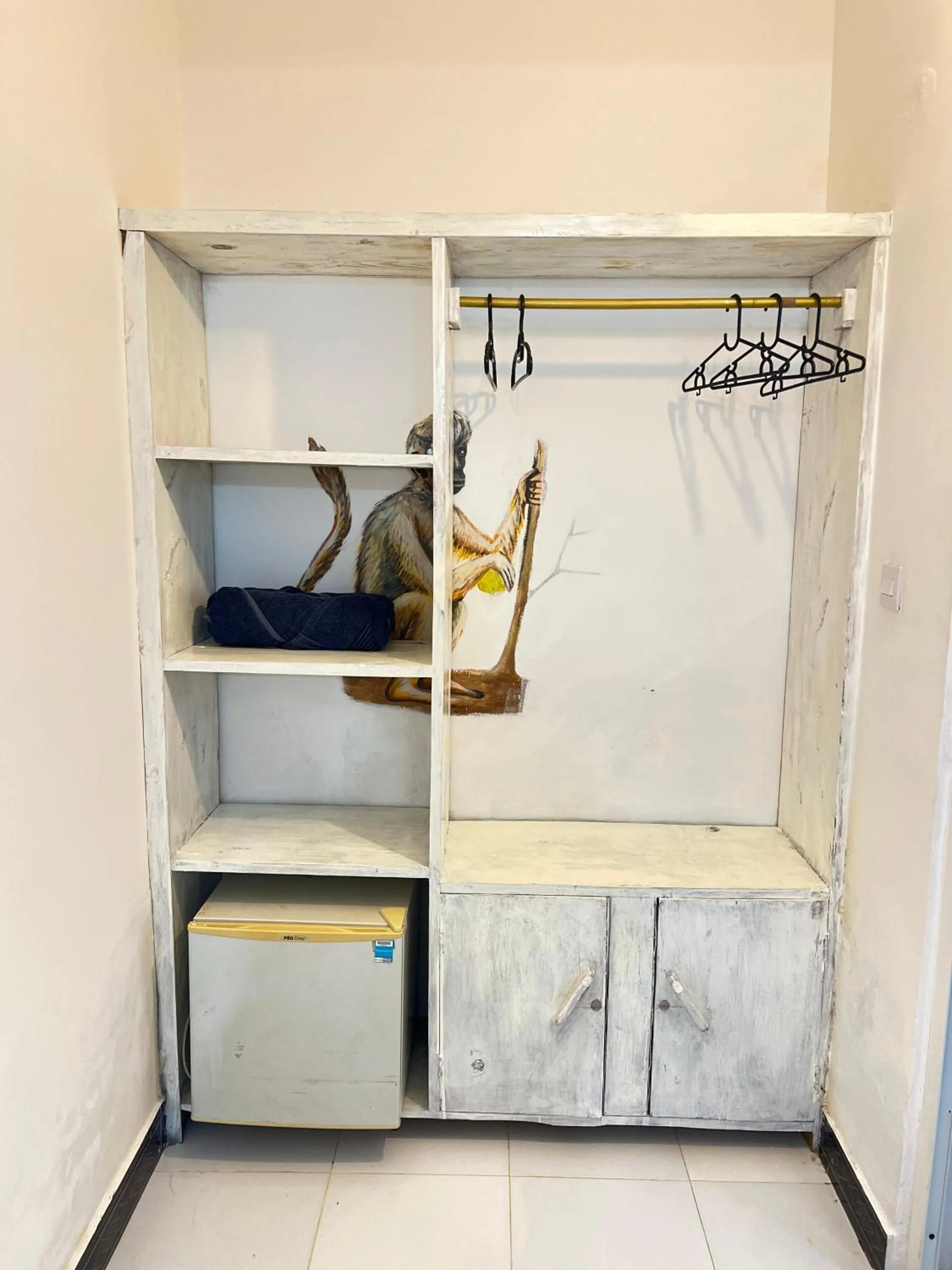 wardrobe in Zanzi beach hotel