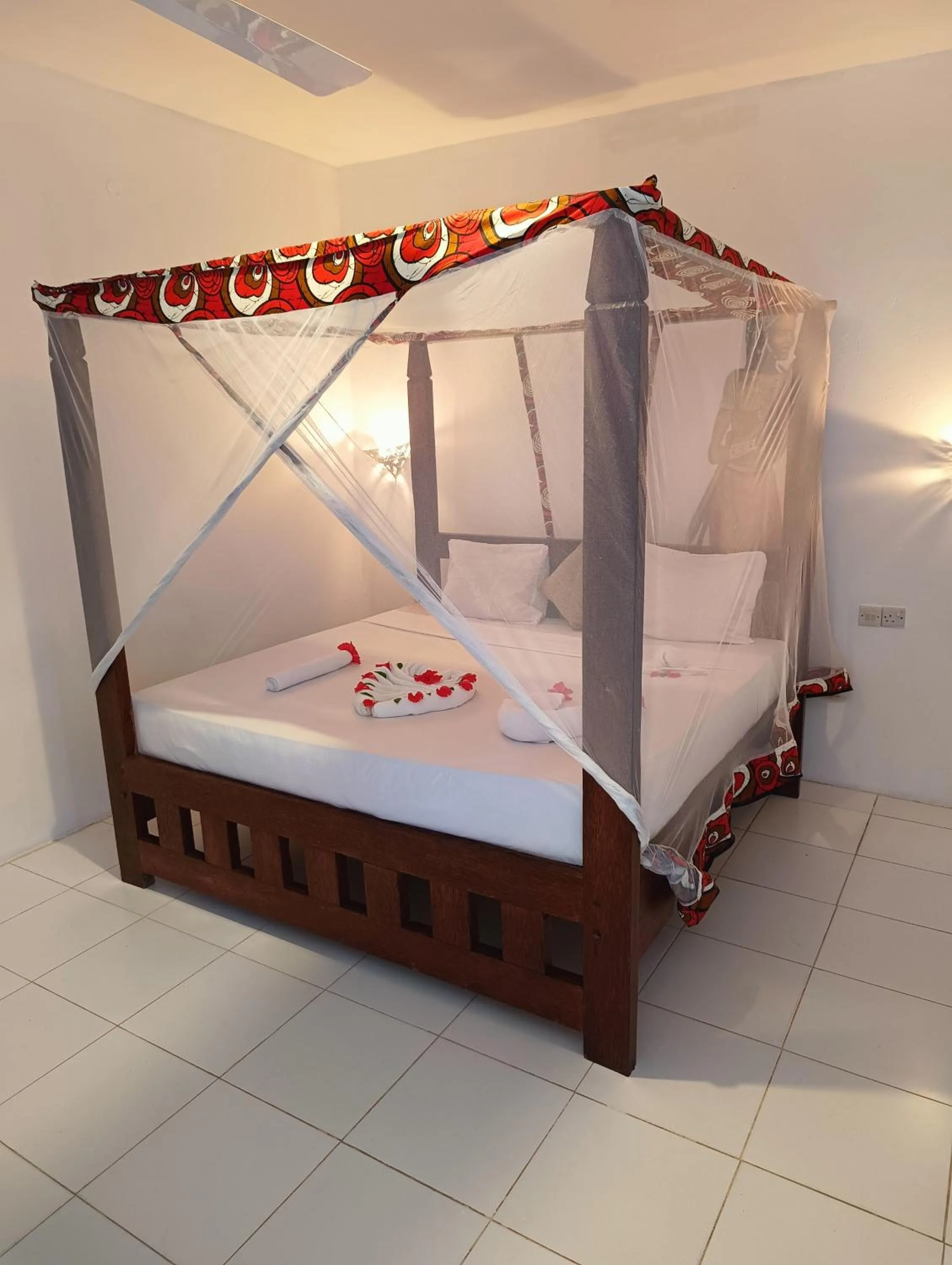 Bed in Zanzi beach hotel