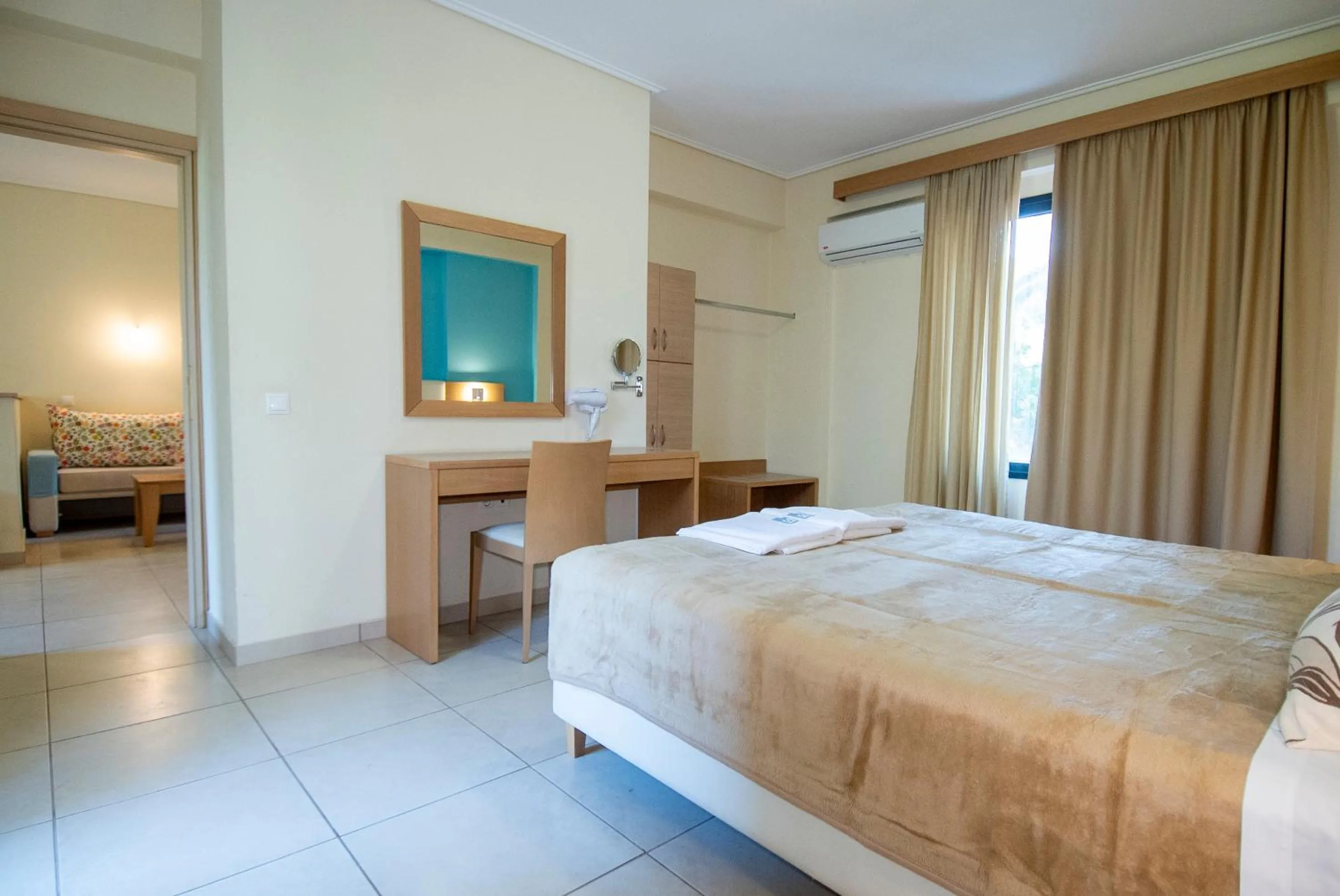 Bed in Aeolian Gaea Hotel