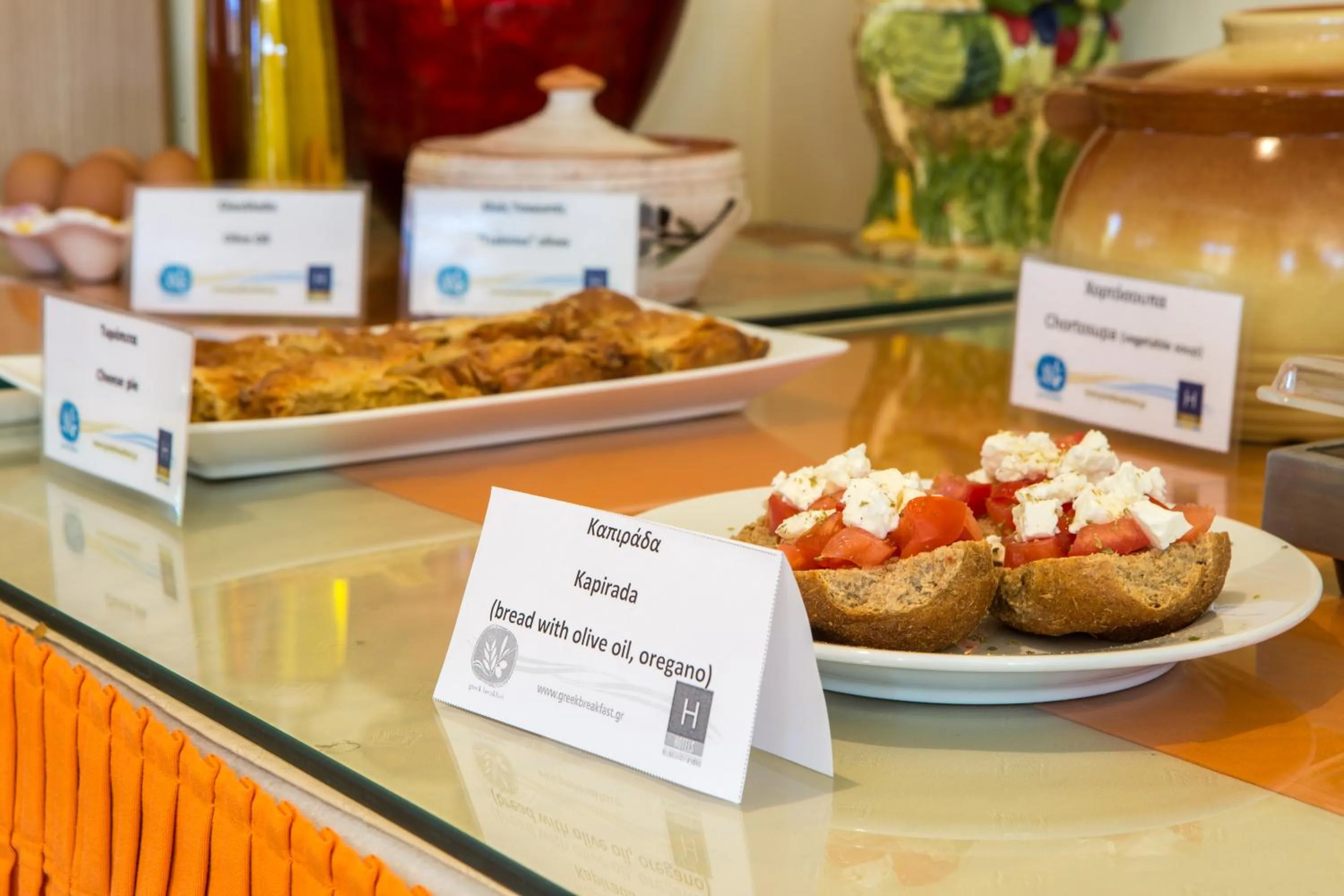 Buffet breakfast in Aeolian Gaea Hotel