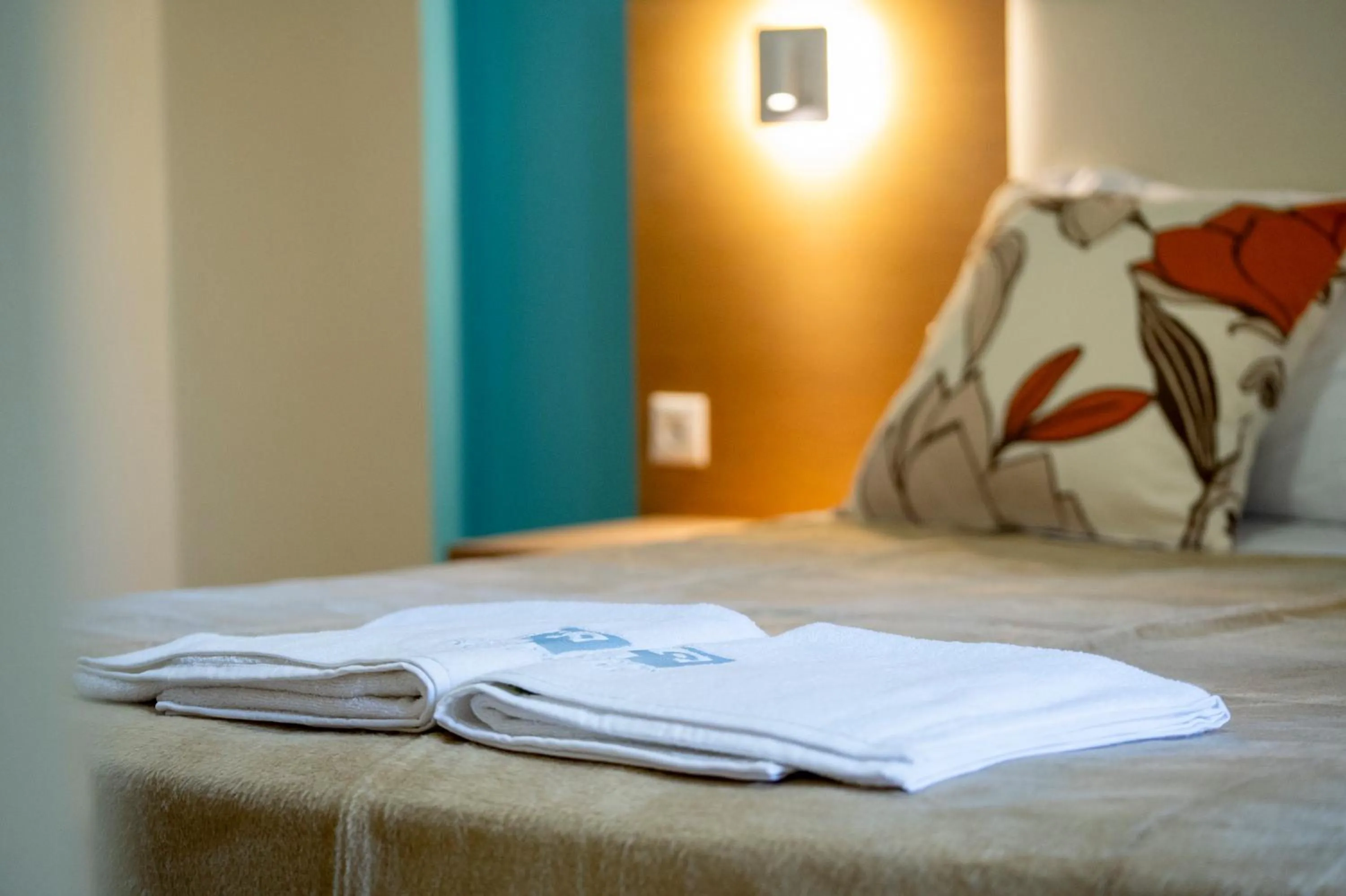 Bed in Aeolian Gaea Hotel