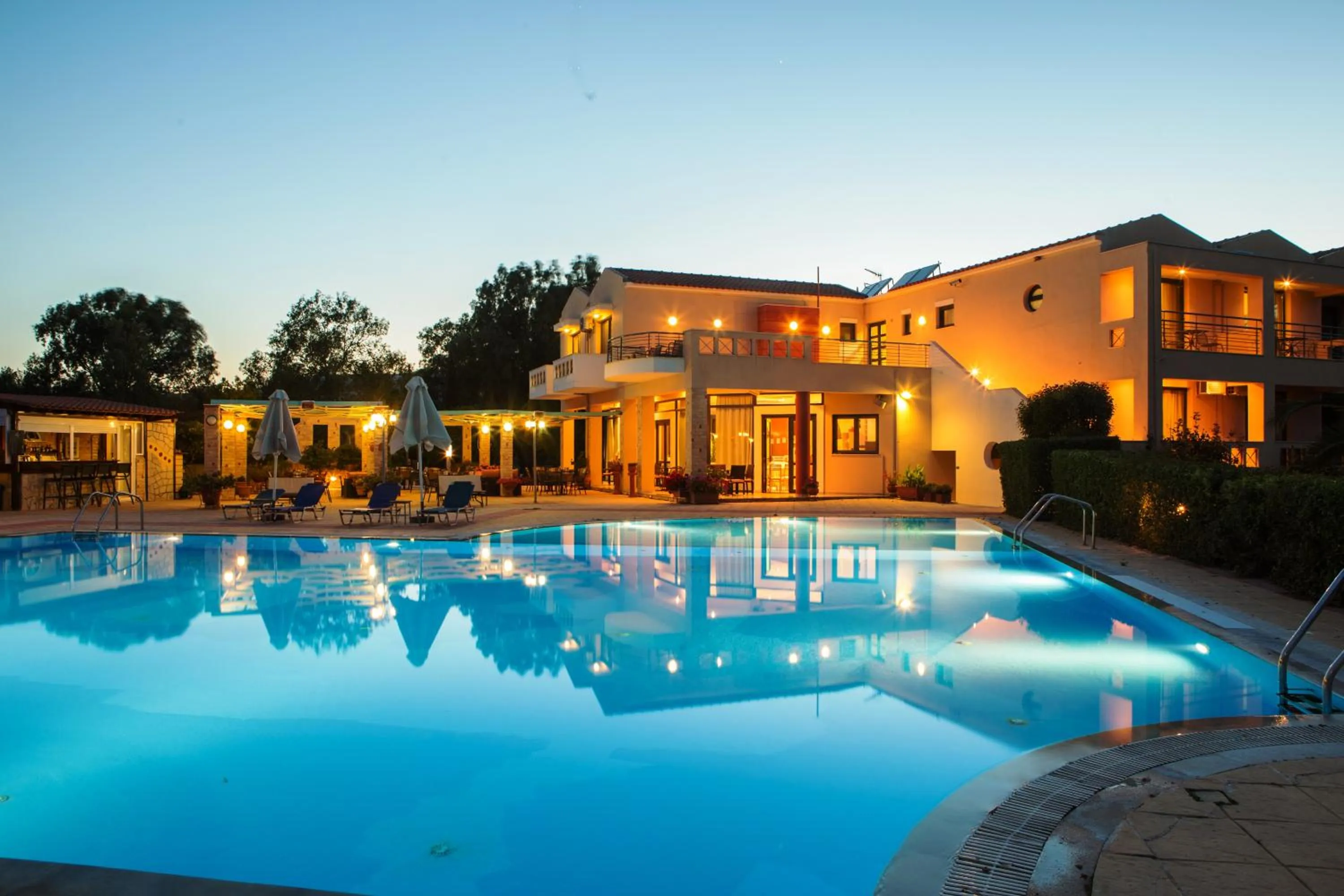 Pool view in Aeolian Gaea Hotel