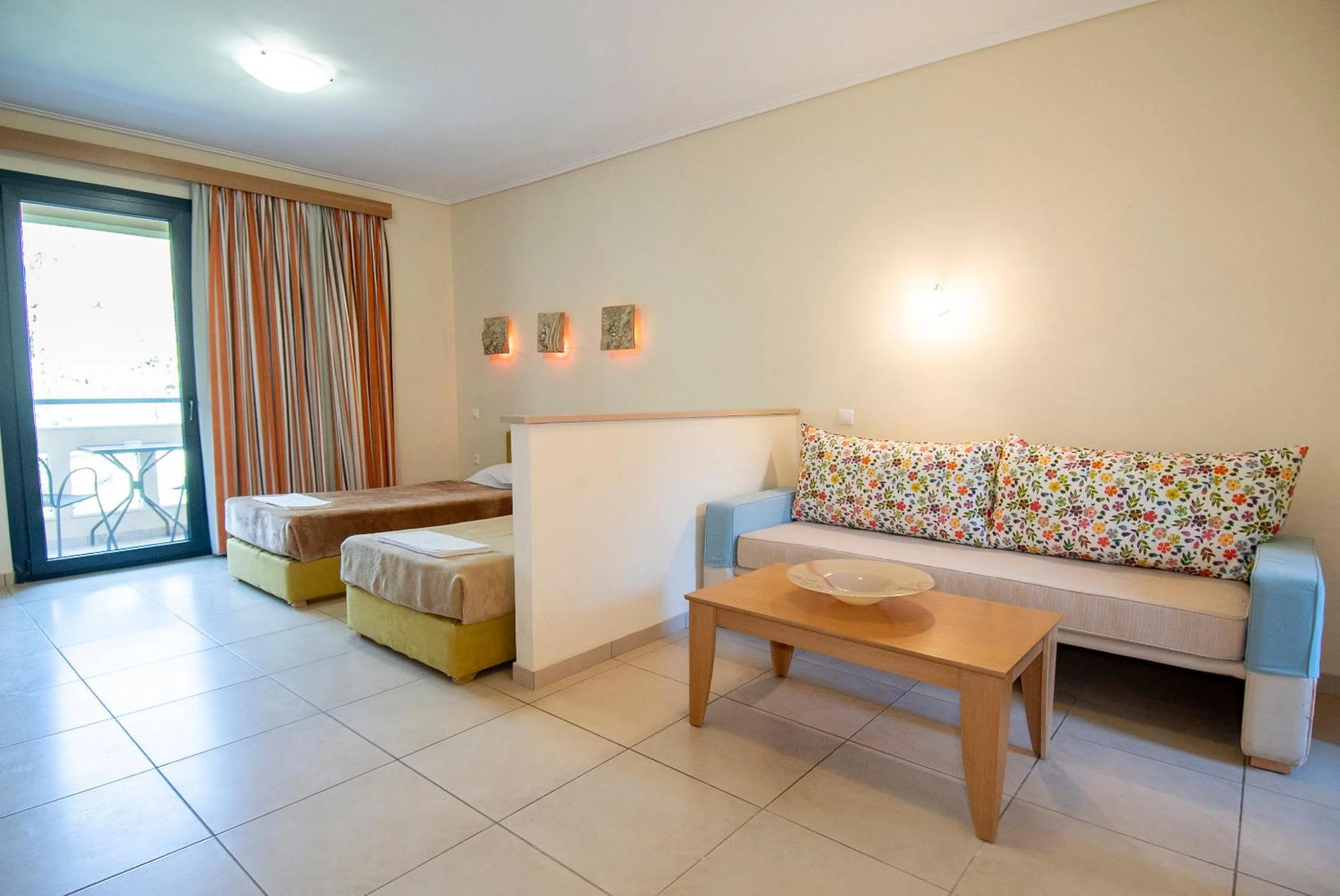 Bed in Aeolian Gaea Hotel