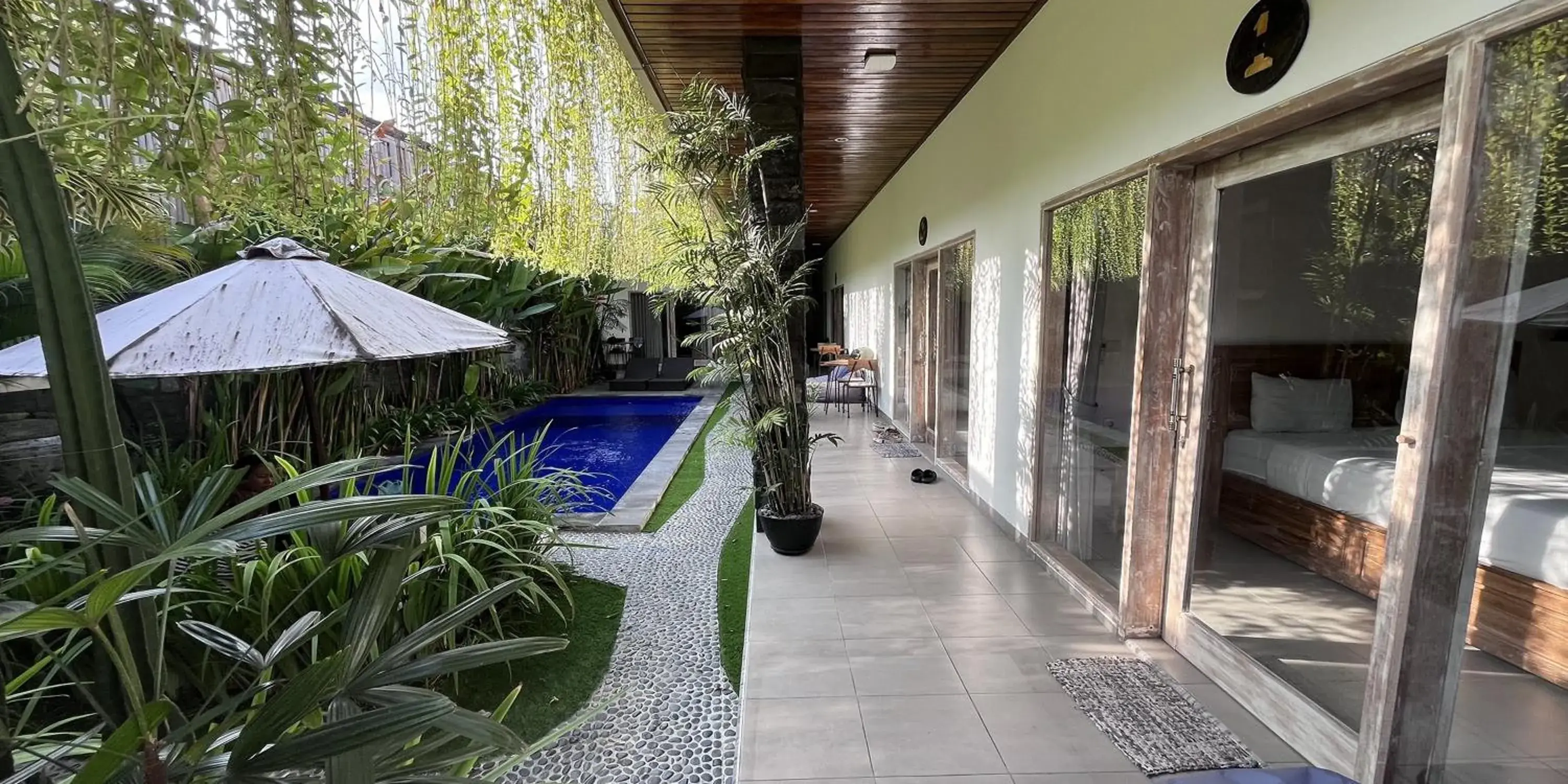 Pool view in Pis Bolong Canggu Pool view in Pis Bolong Canggu