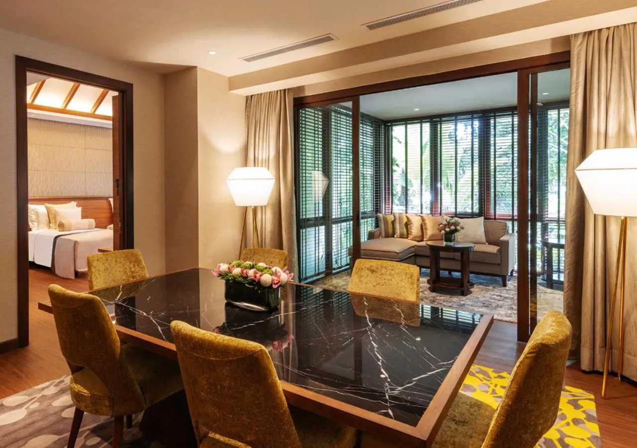 Living room, Bed in The Villas at Sunway Resort Hotel