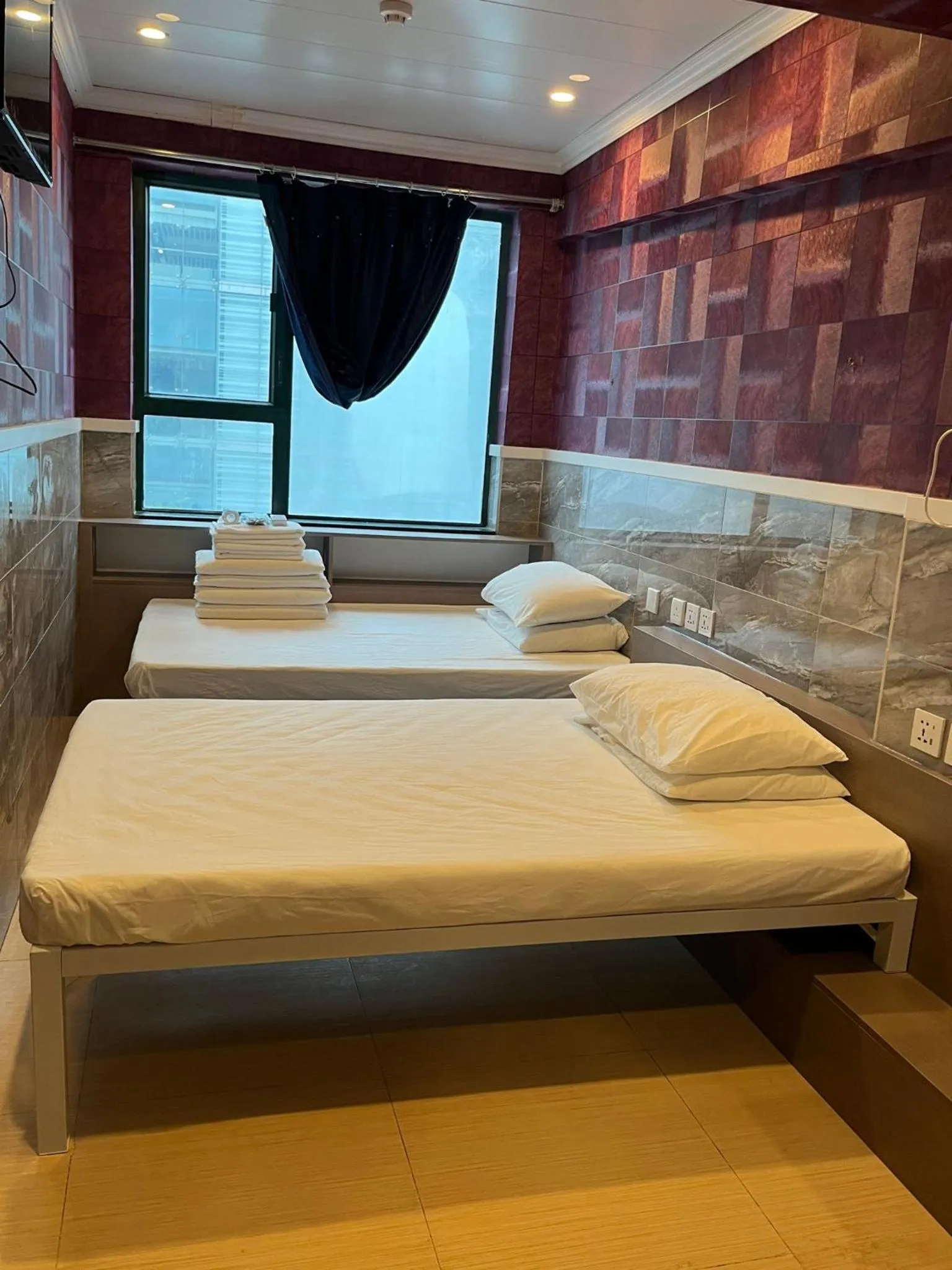City view, Bed in 3D Inn Hong Kong Romance