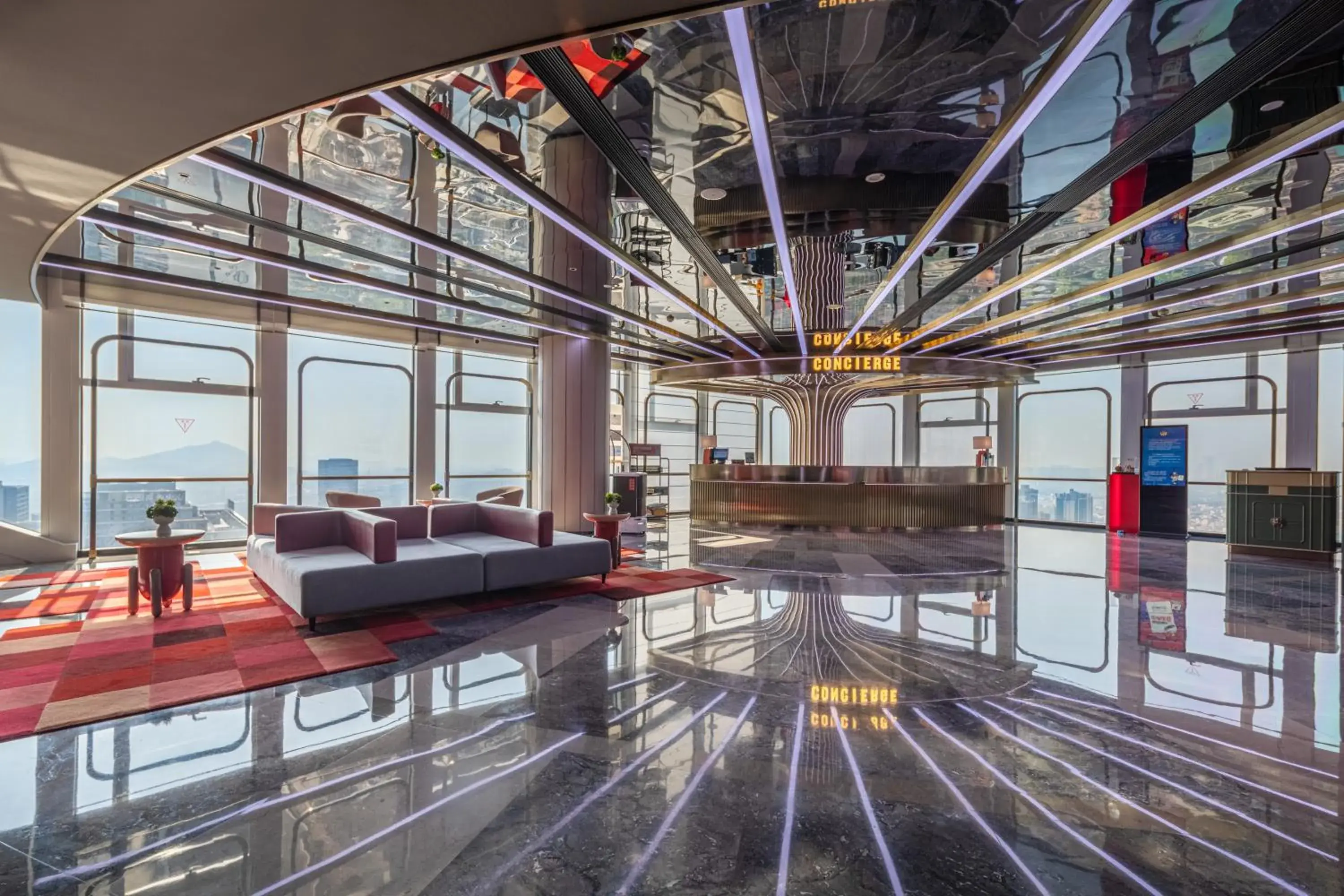 Lobby or reception in Radisson Red Guangzhou South Railway Station Lobby or reception in Radisson Red Guangzhou South Railway Station