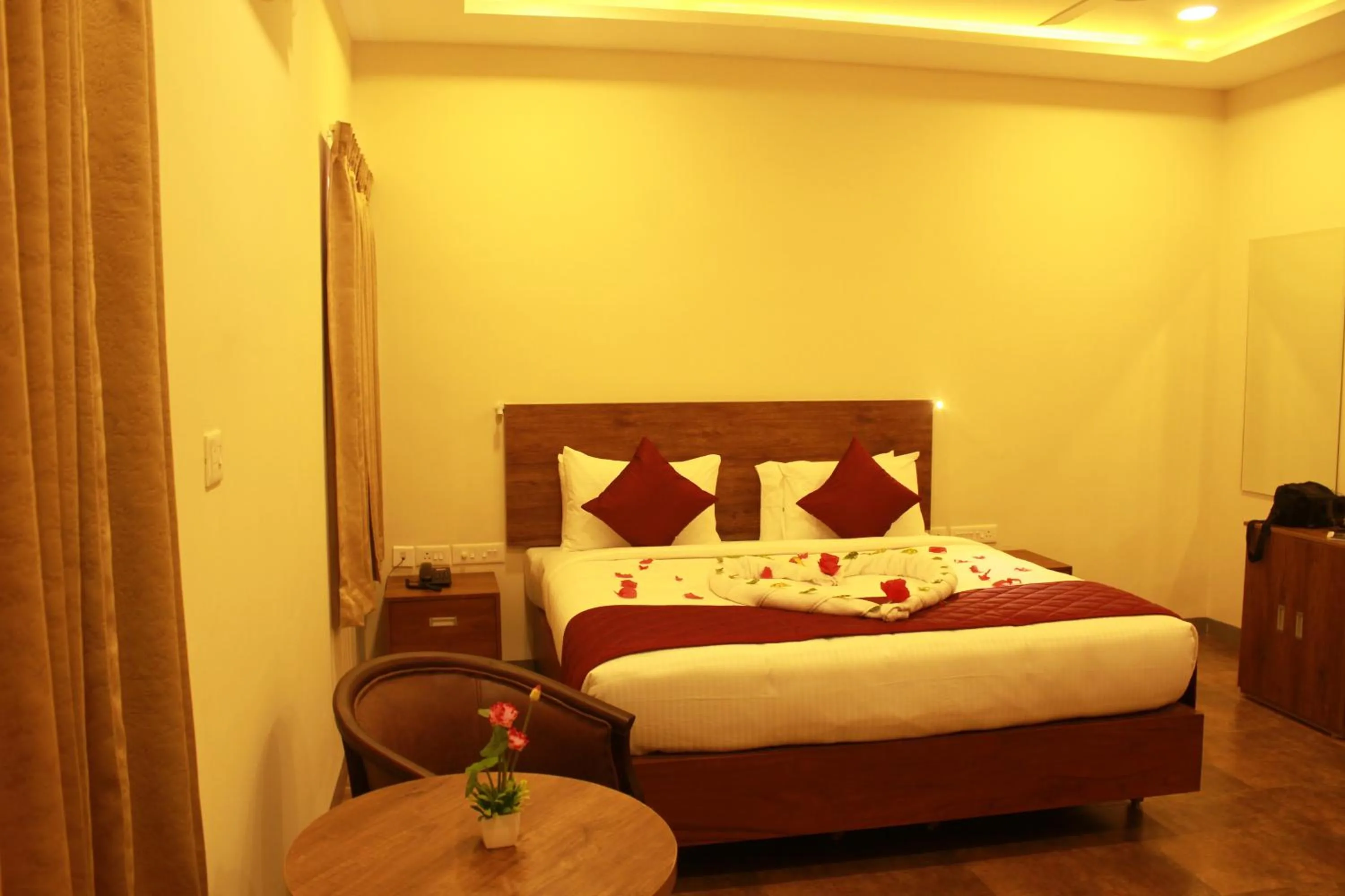 Bed in Hotel Kairali