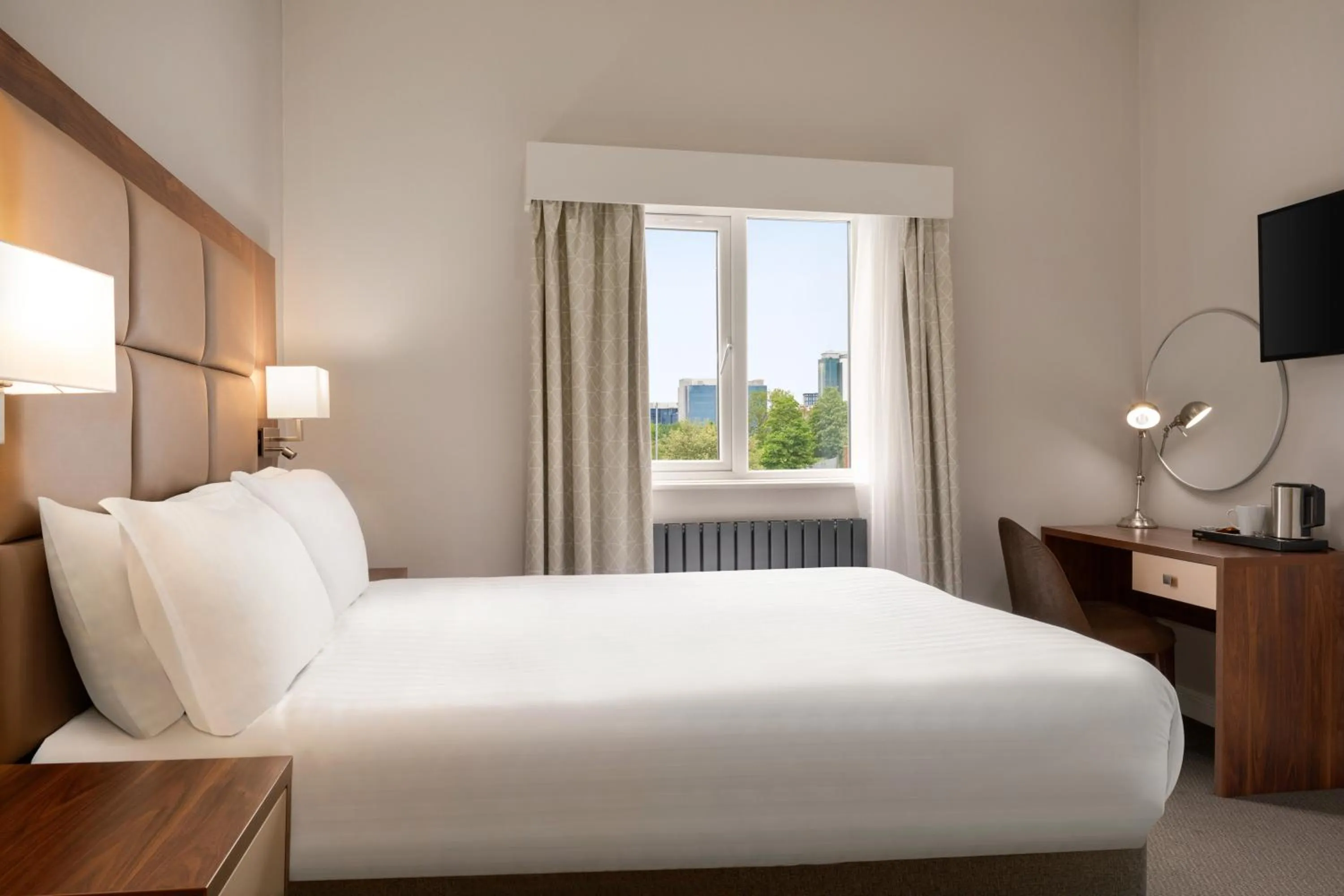 Bedroom, Bed in Trafford Hall Hotel Manchester, Trademark Collection by Wyndham