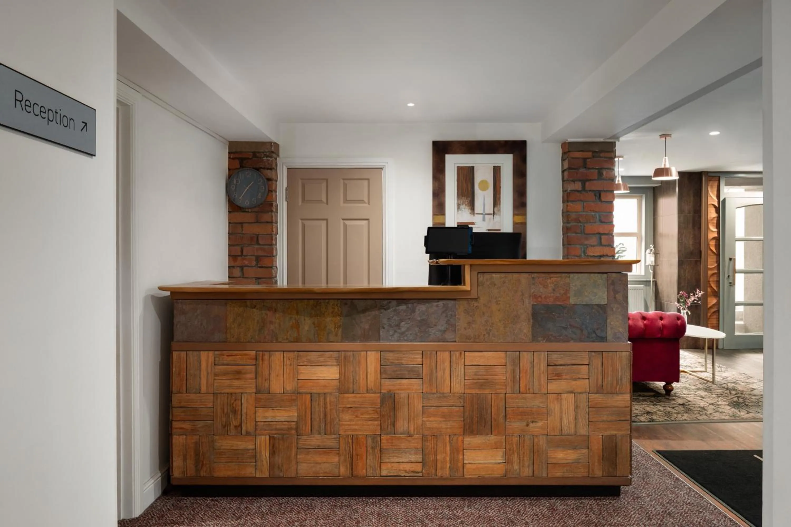 Lobby or reception in Trafford Hall Hotel Manchester, Trademark Collection by Wyndham