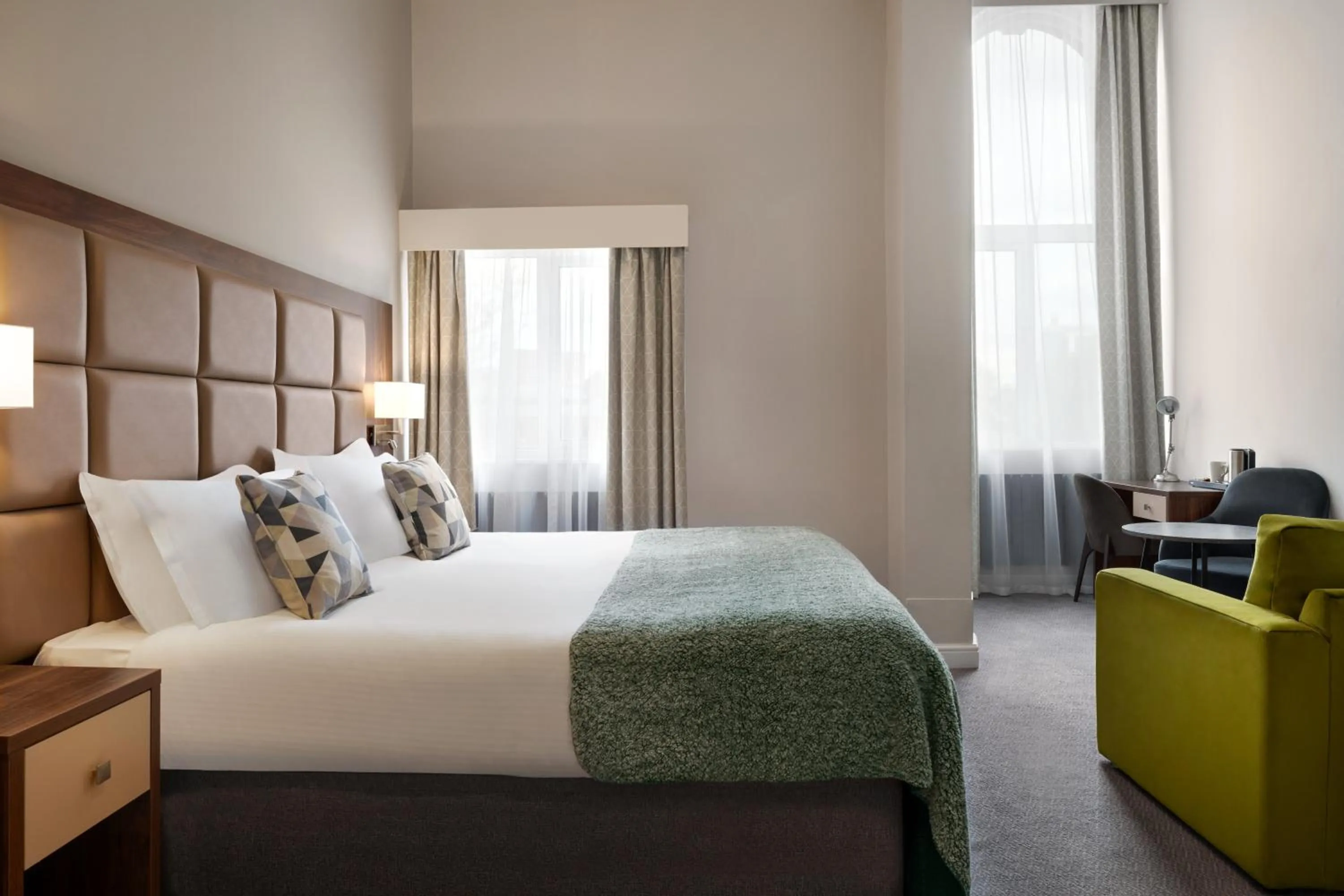 Bedroom, Bed in Trafford Hall Hotel Manchester, Trademark Collection by Wyndham