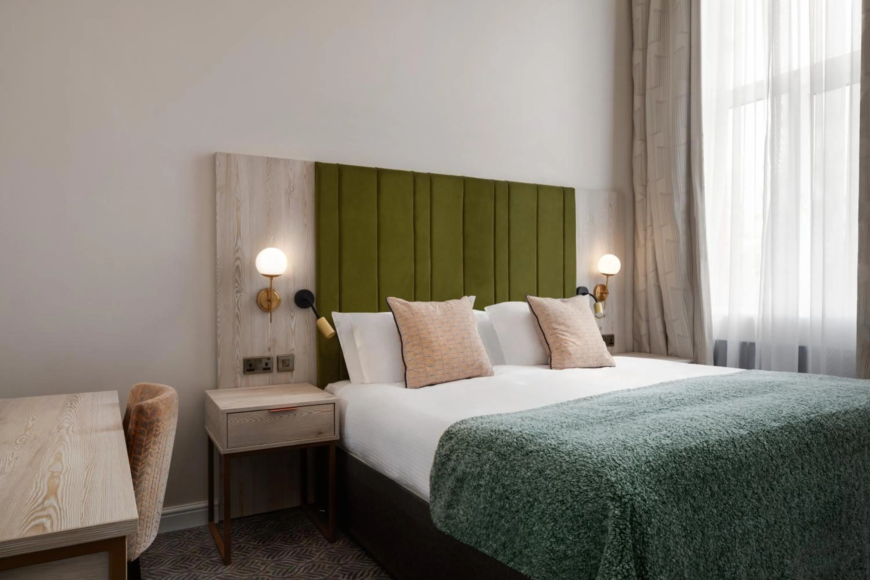 Bedroom, Bed in Trafford Hall Hotel Manchester, Trademark Collection by Wyndham